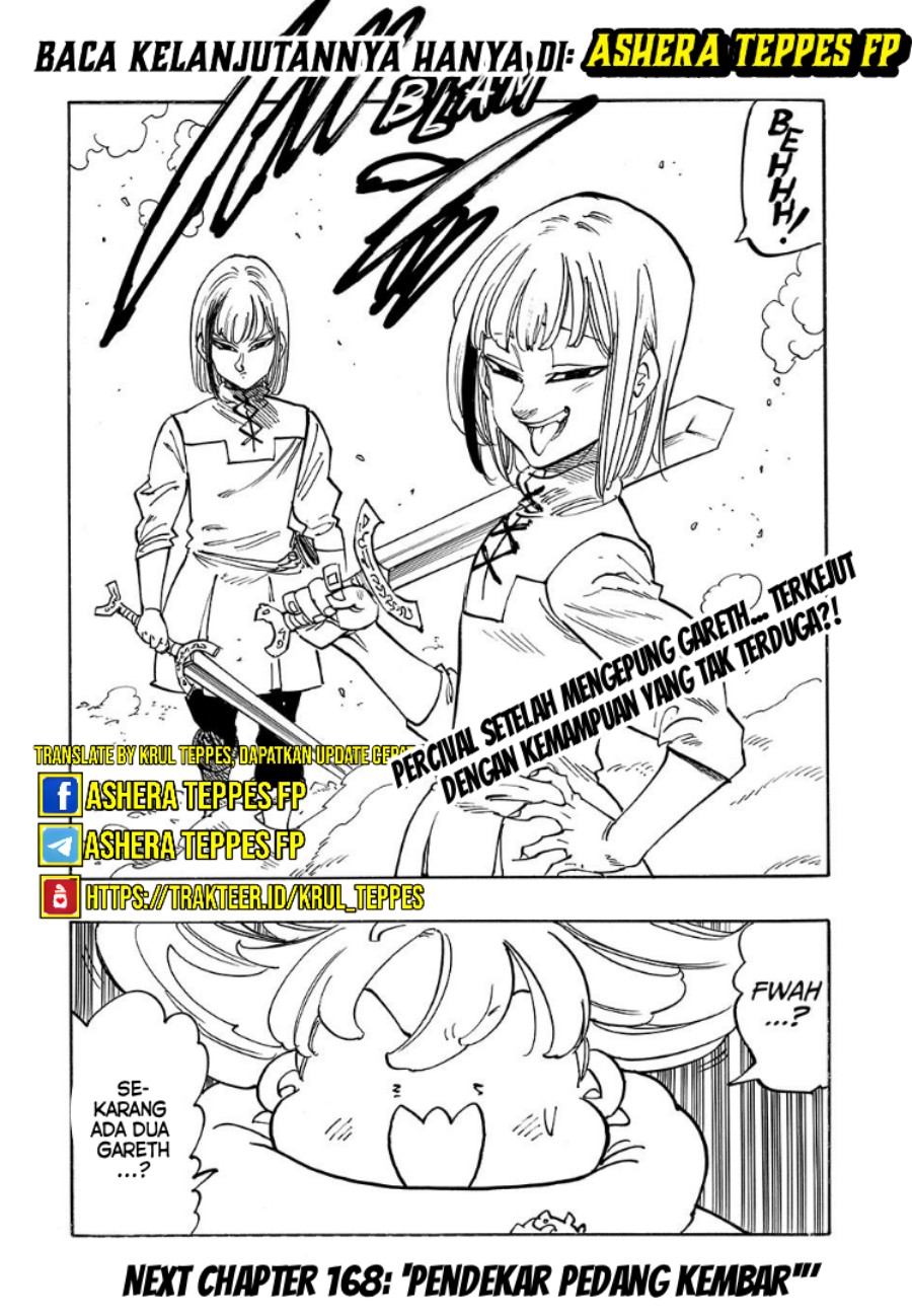 Halaman 21 dari Mokushiroku no Yonkishi Chapter 167