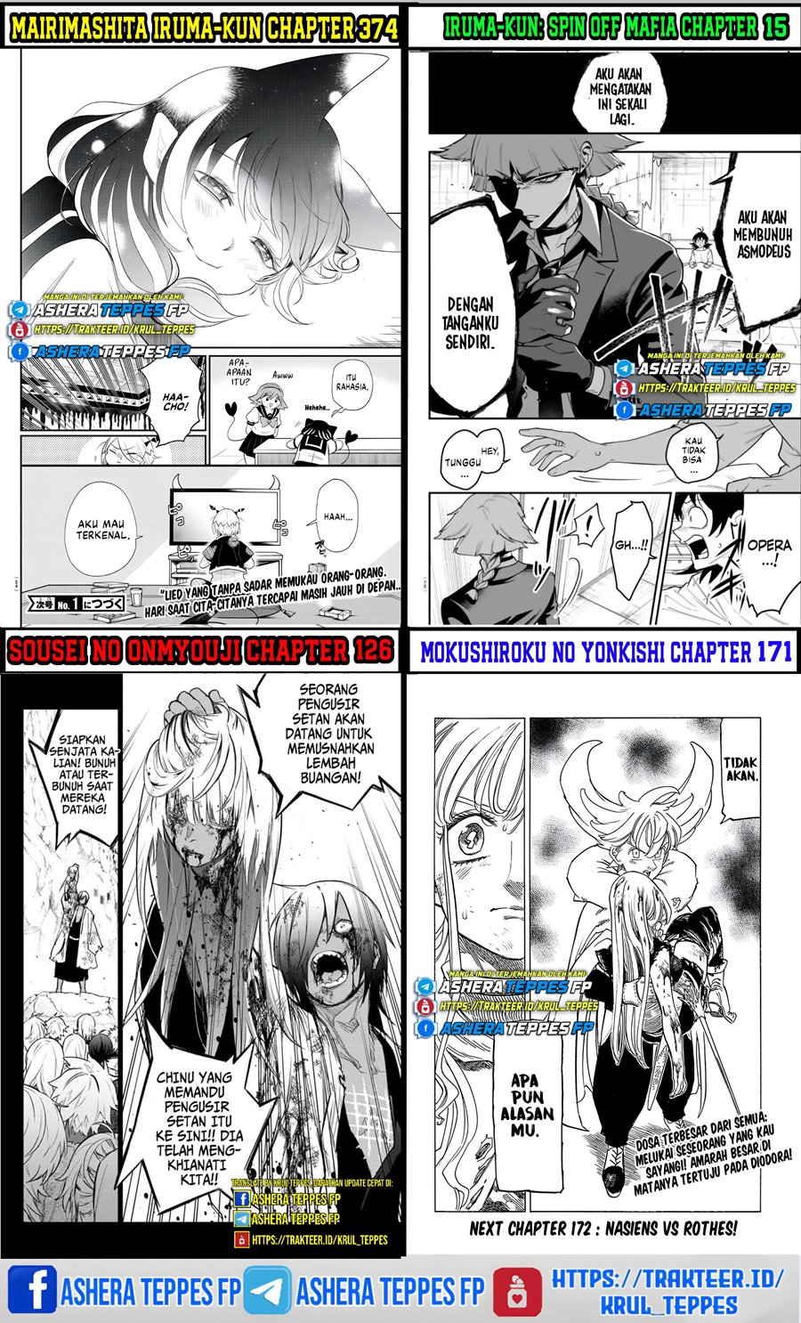 Halaman 23 dari Mokushiroku no Yonkishi Chapter 168