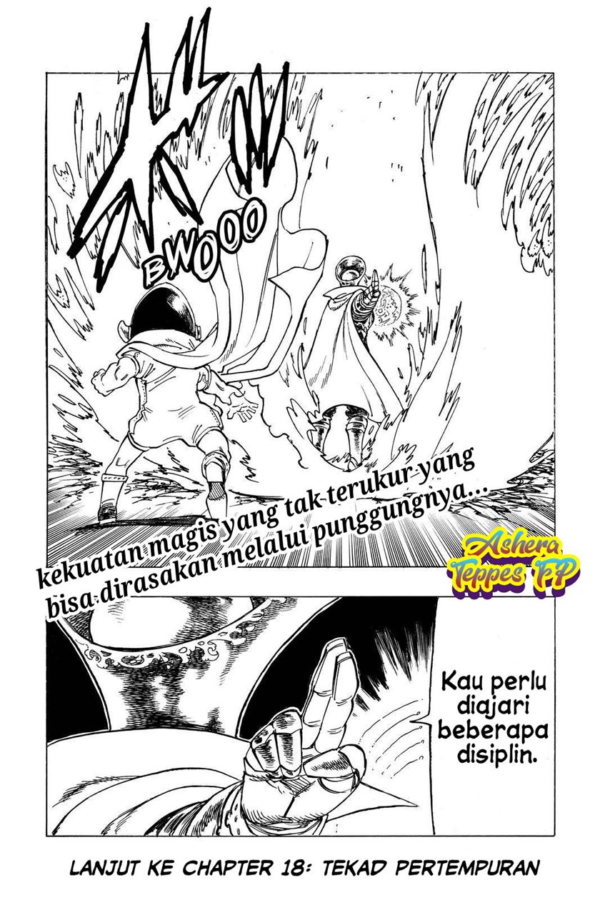 Halaman 20 dari Mokushiroku no Yonkishi Chapter 17