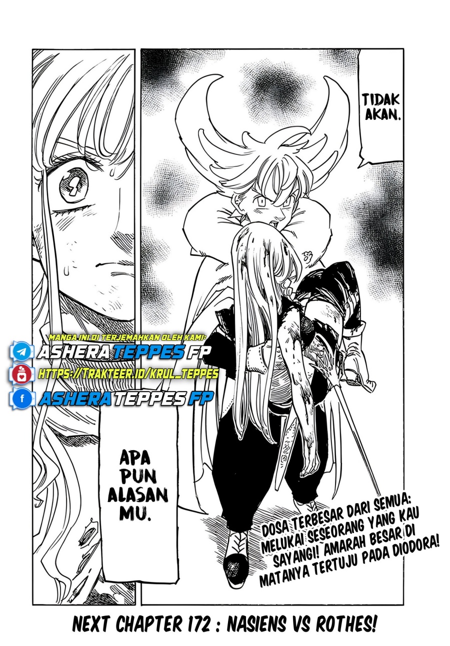 Halaman 21 dari Mokushiroku no Yonkishi Chapter 171