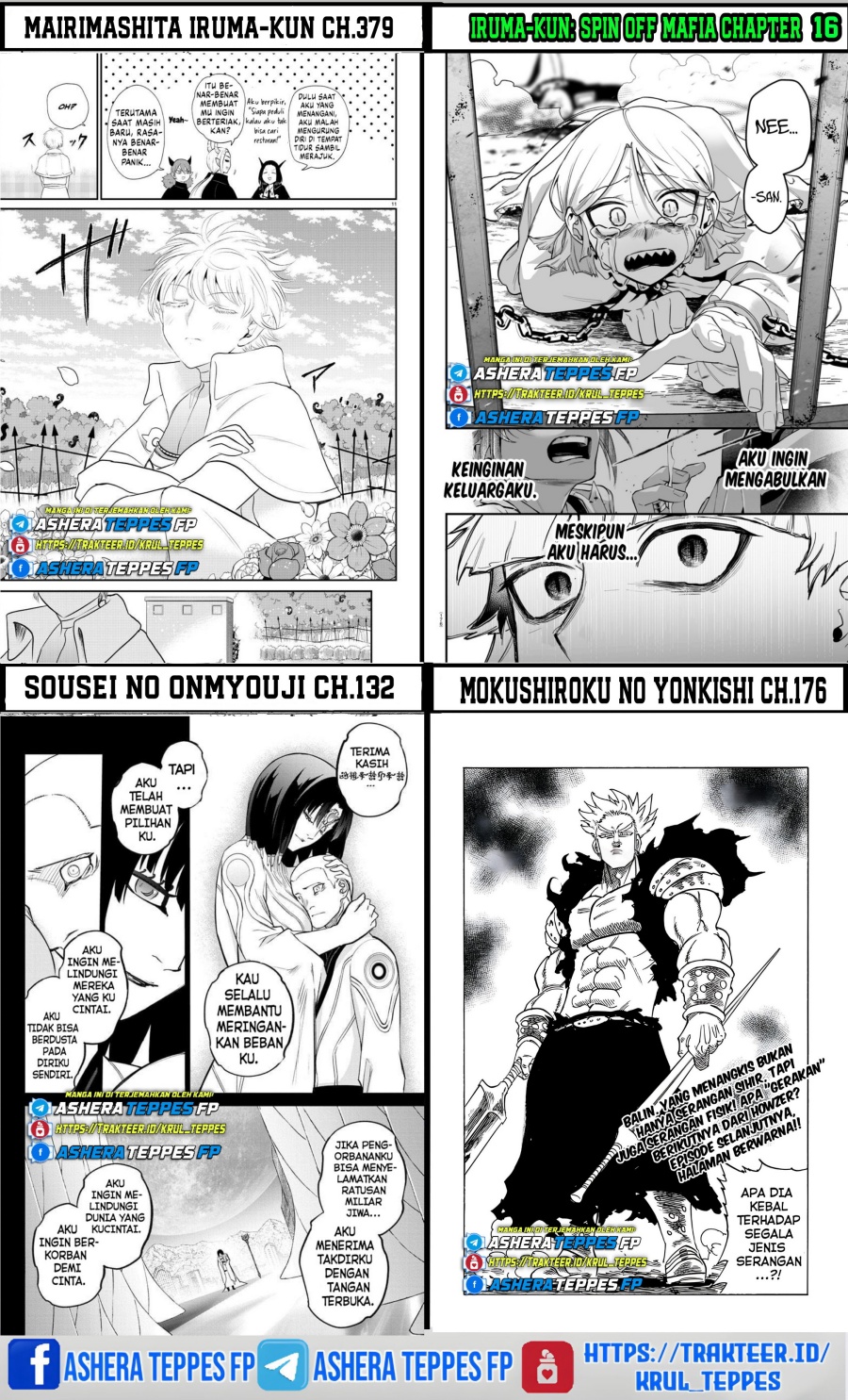 Halaman 23 dari Mokushiroku no Yonkishi Chapter 172