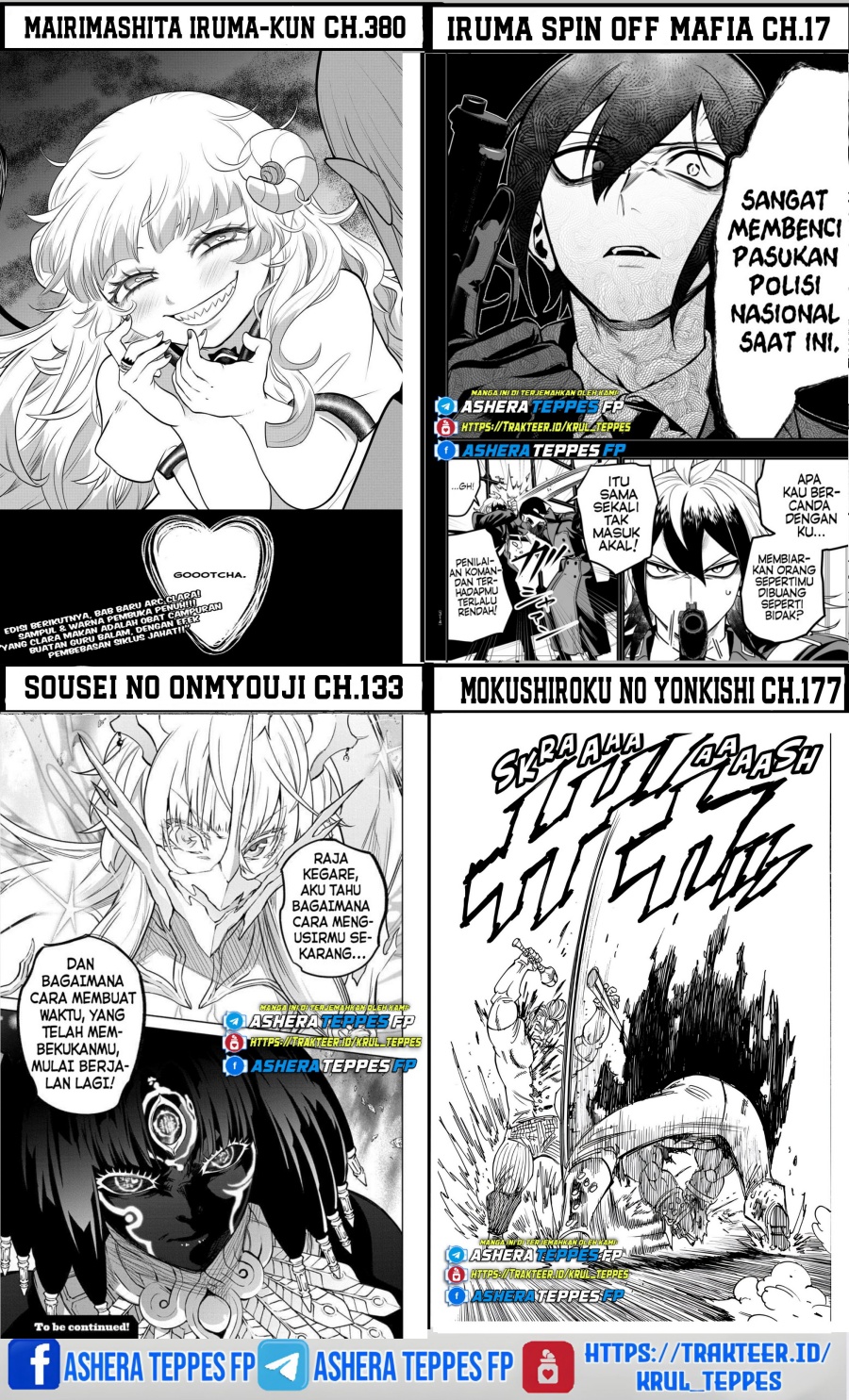 Halaman 23 dari Mokushiroku no Yonkishi Chapter 173