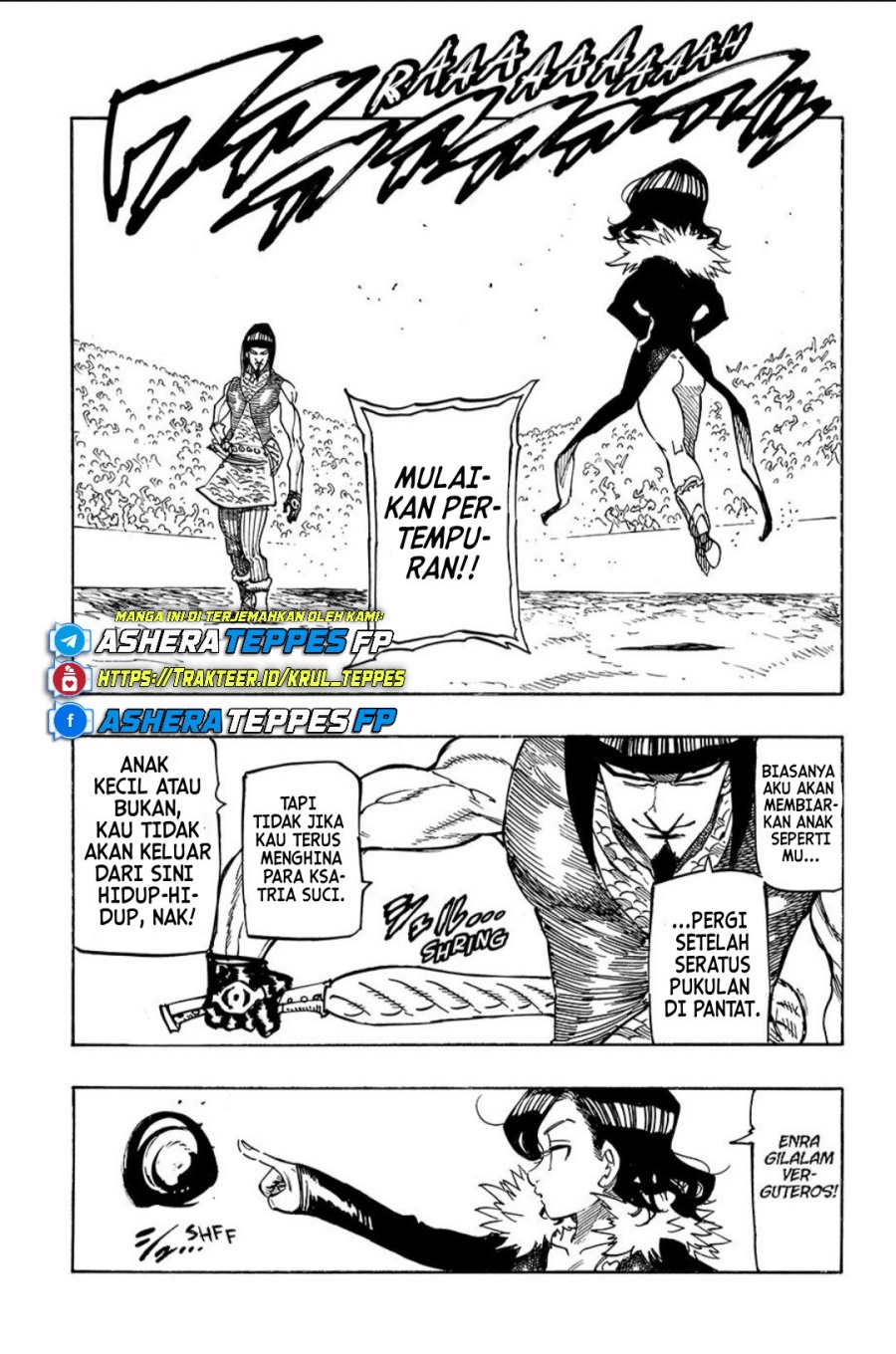 Halaman 9 dari Mokushiroku no Yonkishi Chapter 174