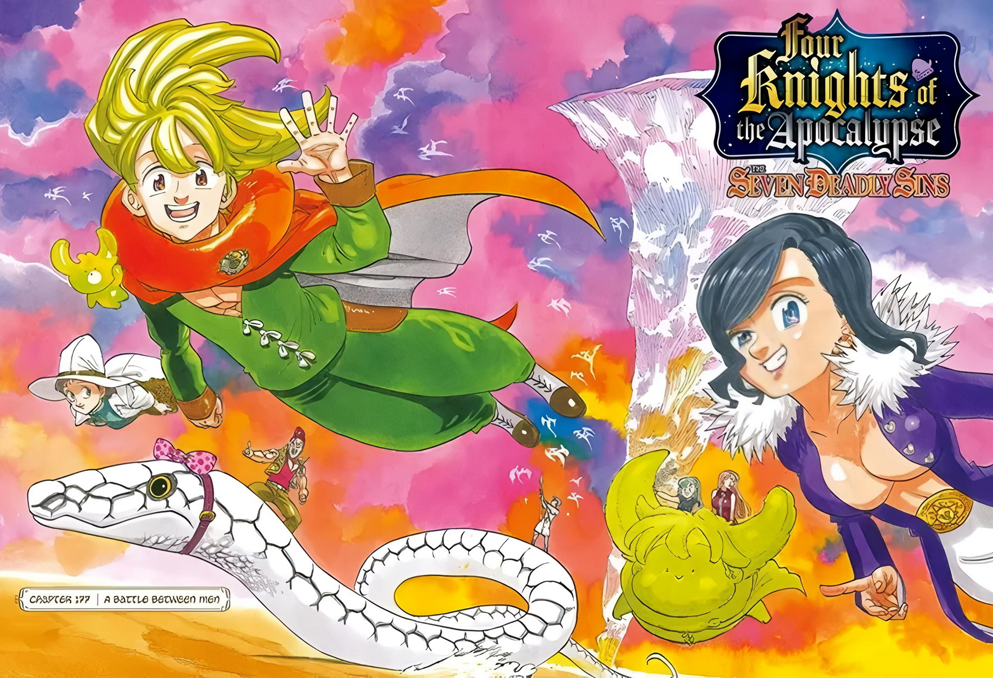 Halaman 2 dari Mokushiroku no Yonkishi Chapter 177