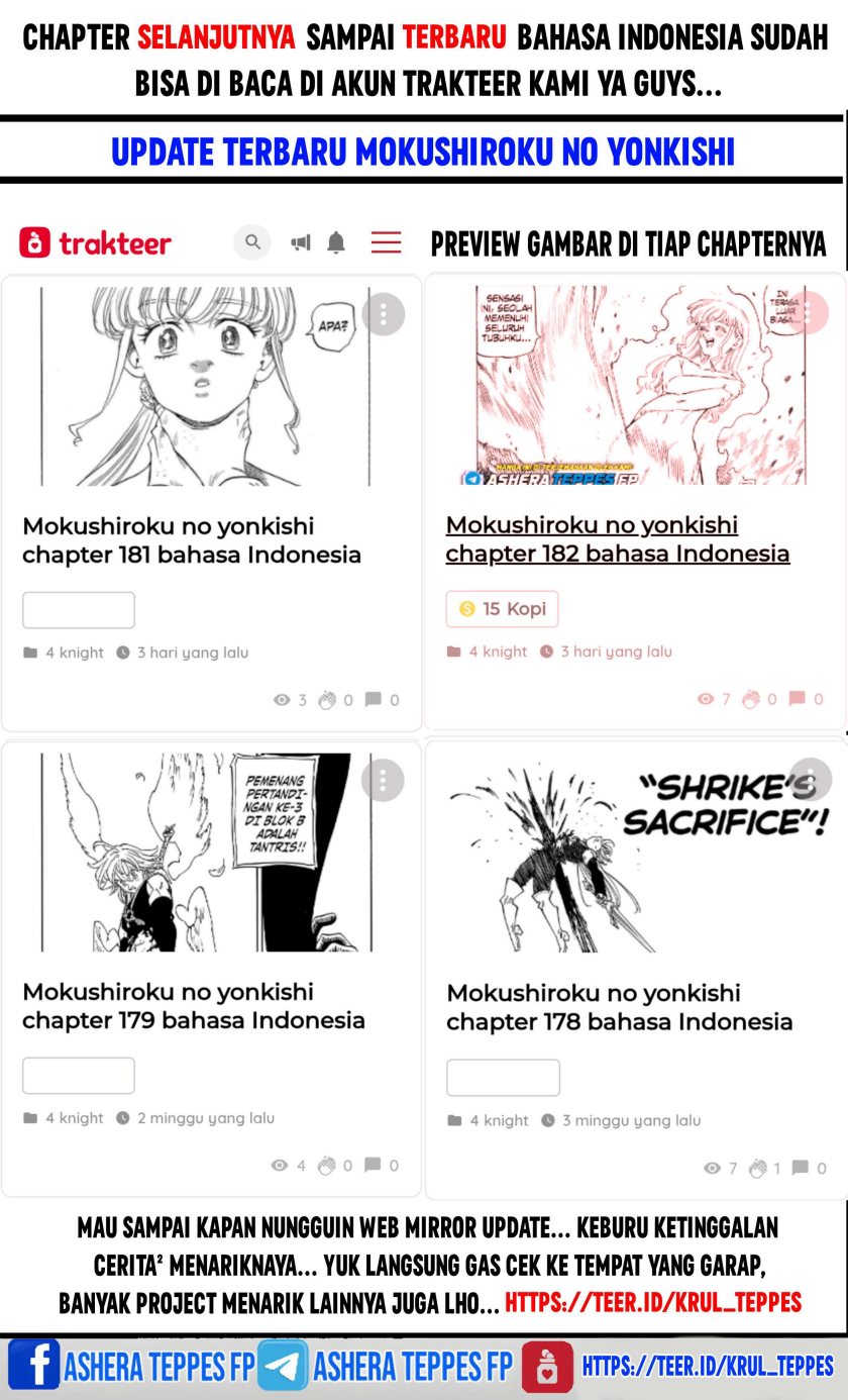 Halaman 23 dari Mokushiroku no Yonkishi Chapter 177