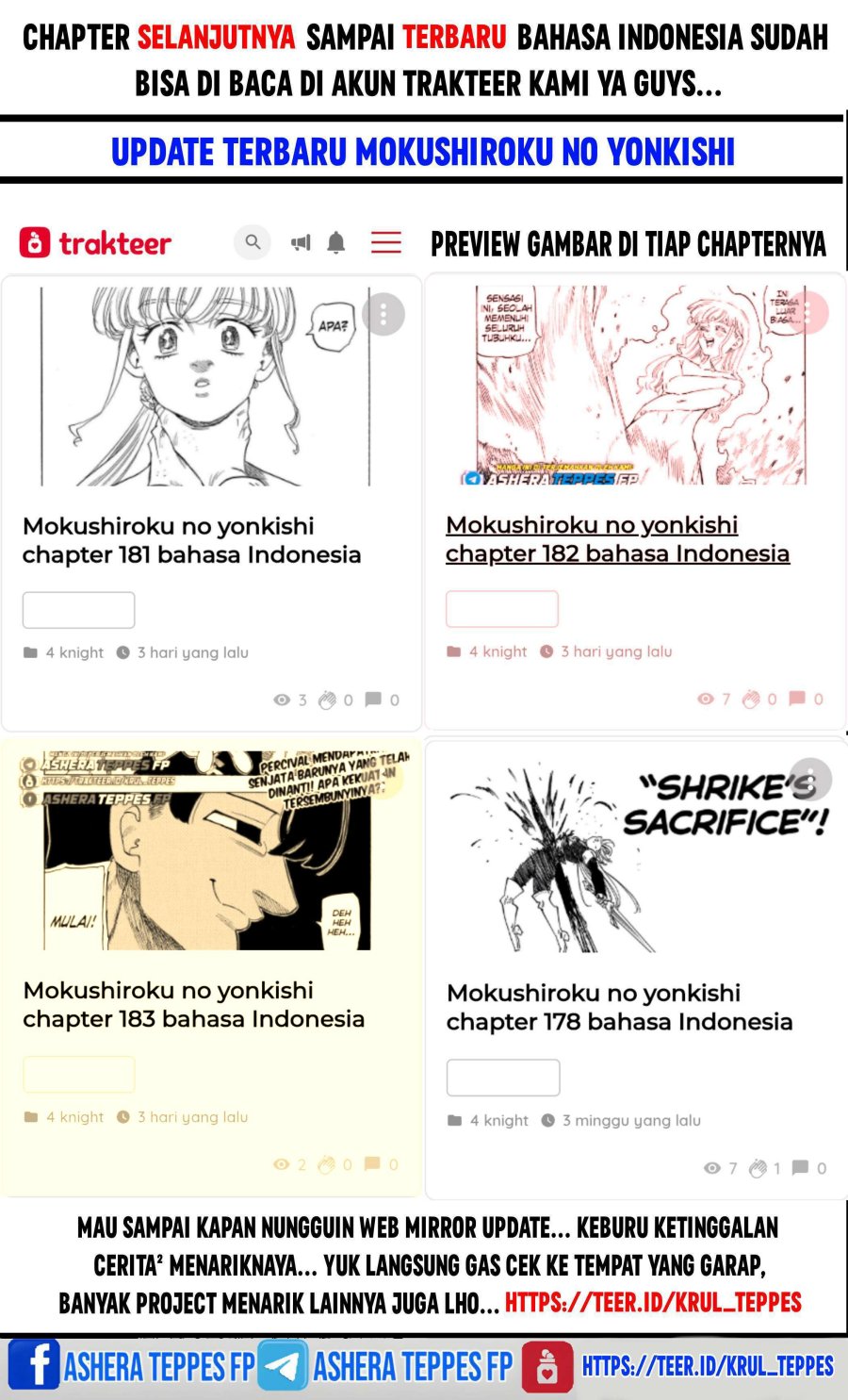 Halaman 22 dari Mokushiroku no Yonkishi Chapter 178
