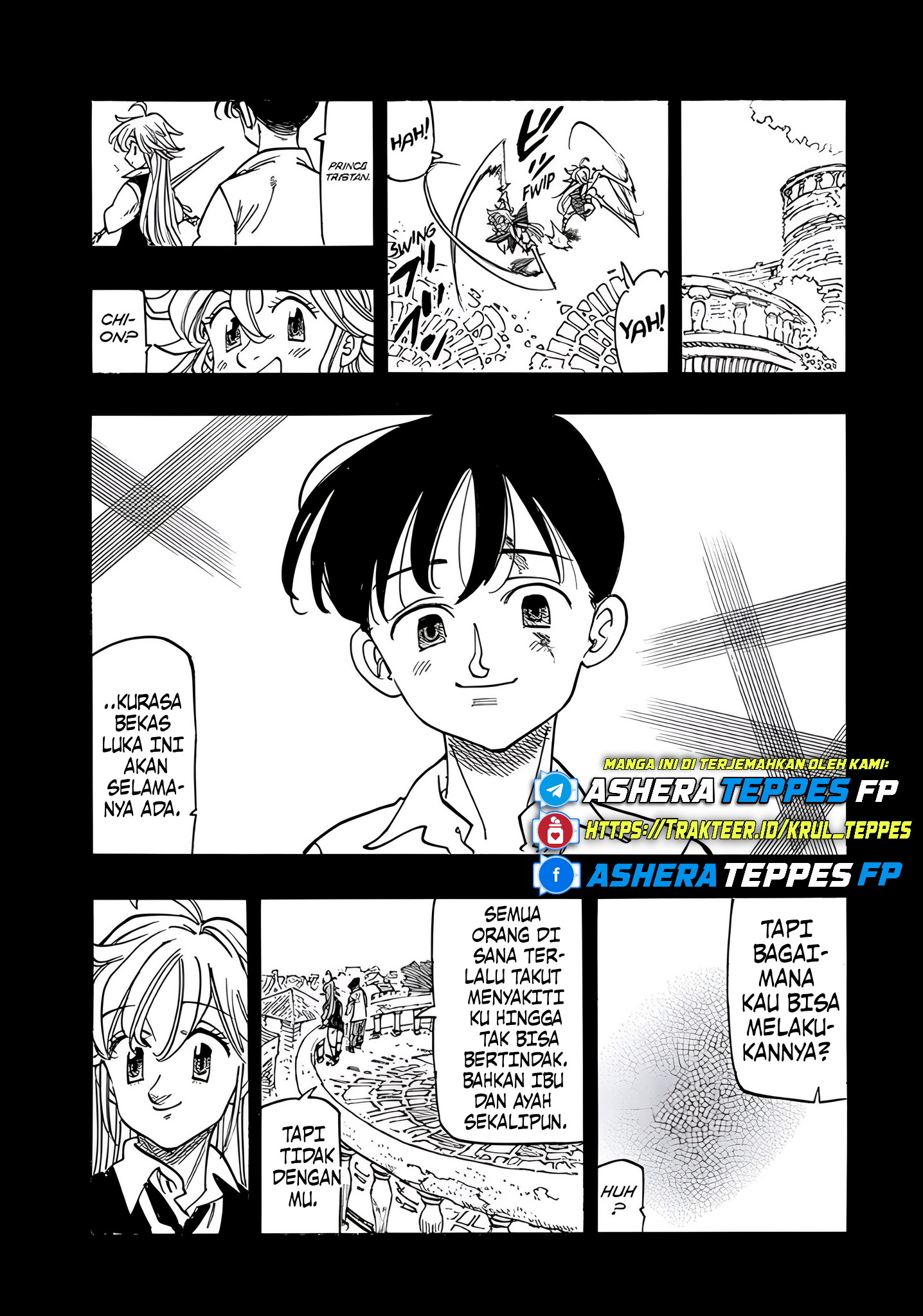 Halaman 14 dari Mokushiroku no Yonkishi Chapter 179
