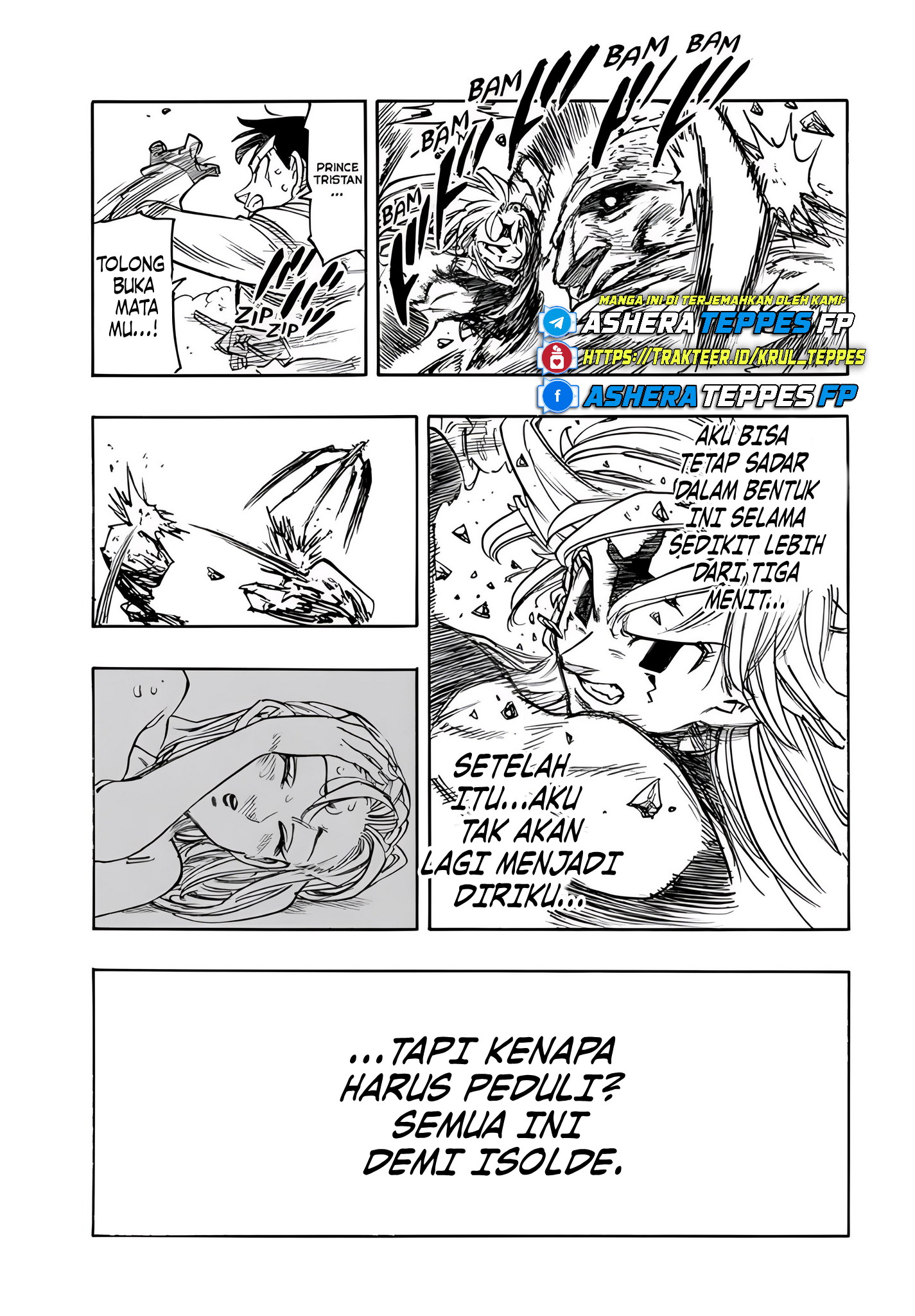 Halaman 16 dari Mokushiroku no Yonkishi Chapter 179
