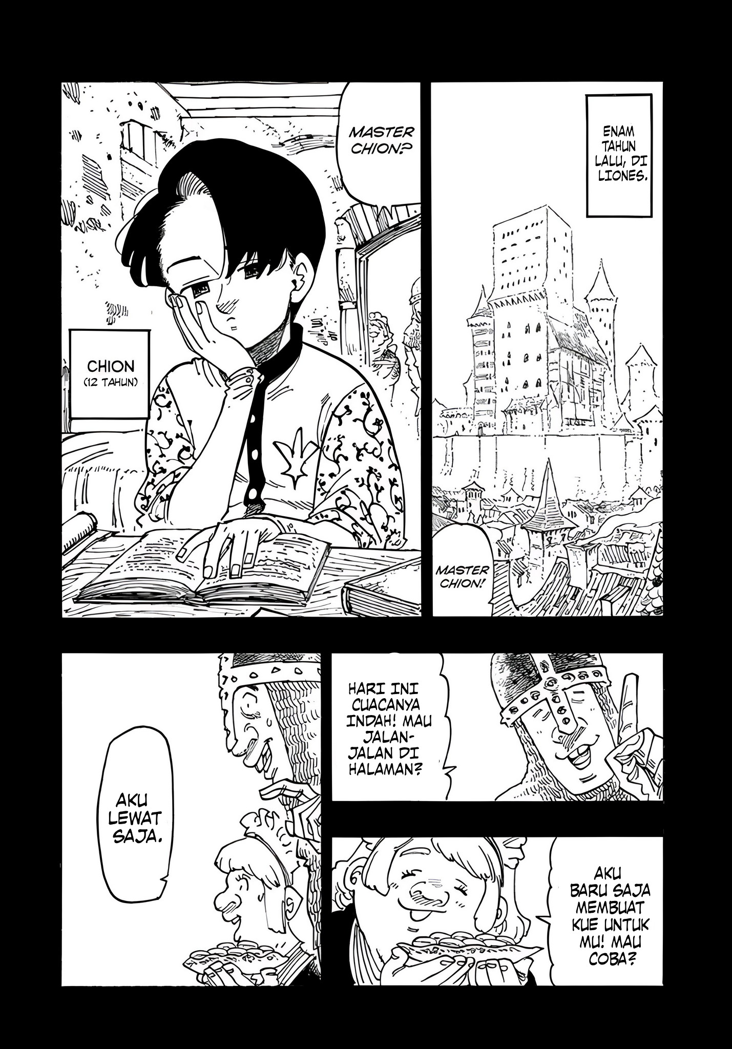 Halaman 5 dari Mokushiroku no Yonkishi Chapter 179