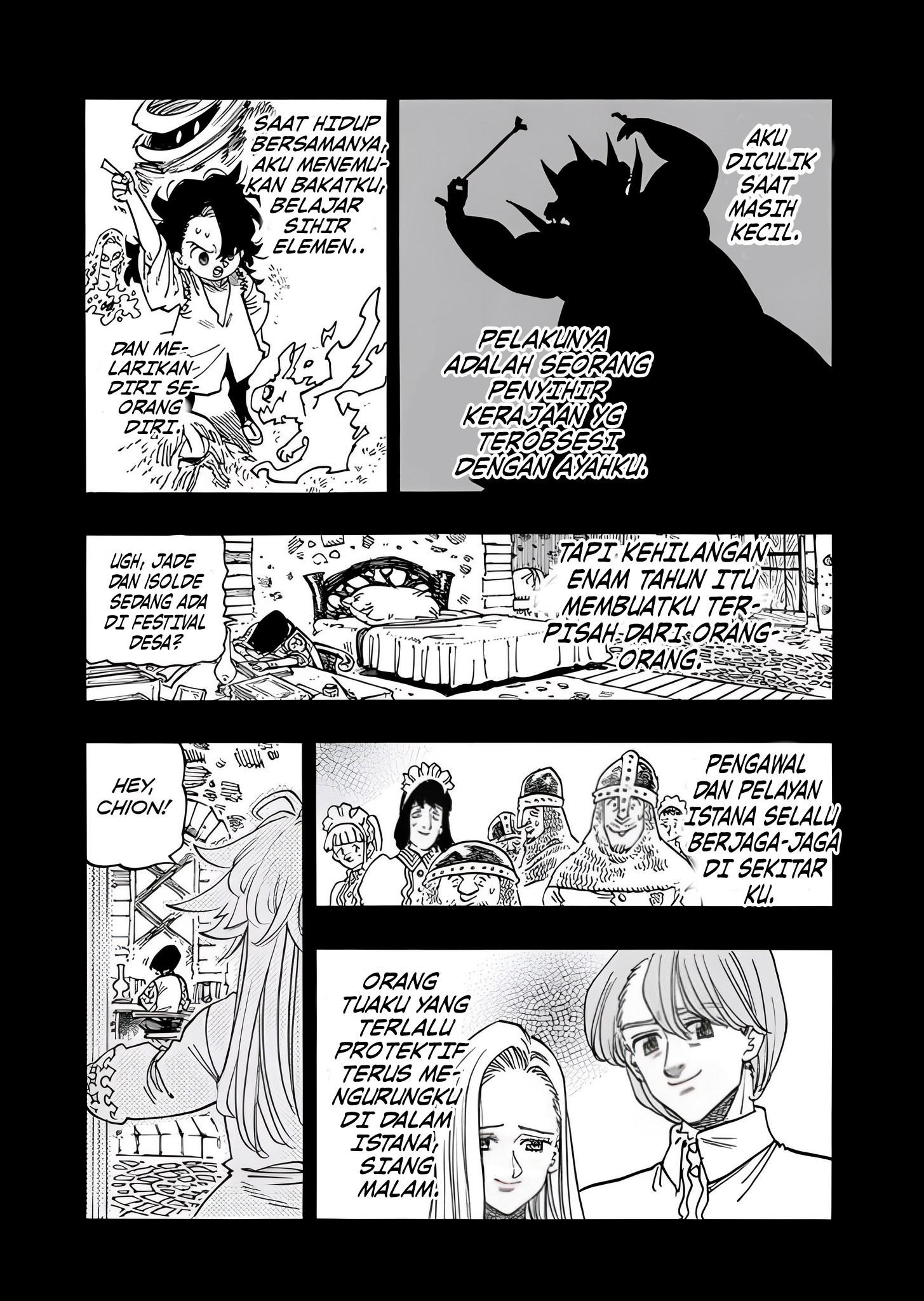 Halaman 6 dari Mokushiroku no Yonkishi Chapter 179