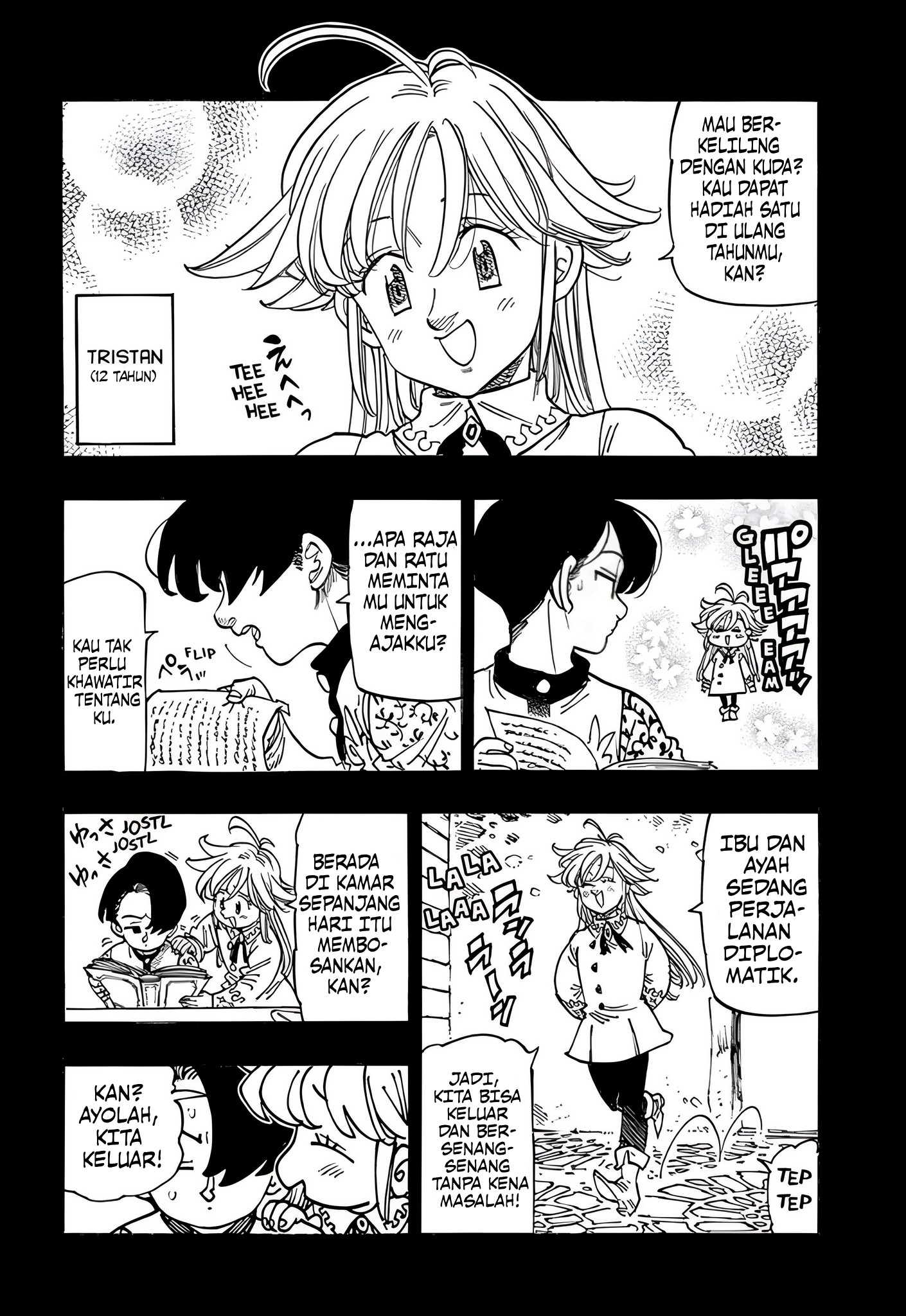 Halaman 7 dari Mokushiroku no Yonkishi Chapter 179