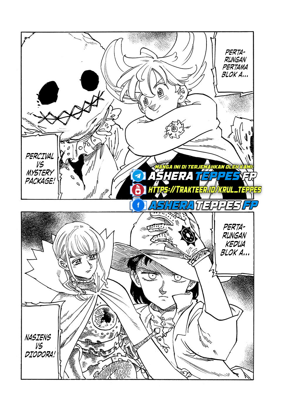 Halaman 14 dari Mokushiroku no Yonkishi Chapter 180