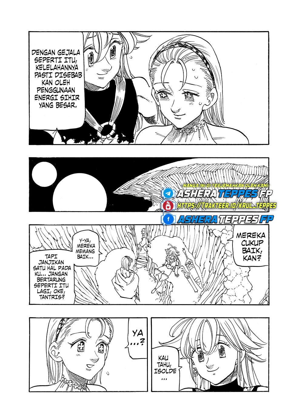 Halaman 19 dari Mokushiroku no Yonkishi Chapter 180