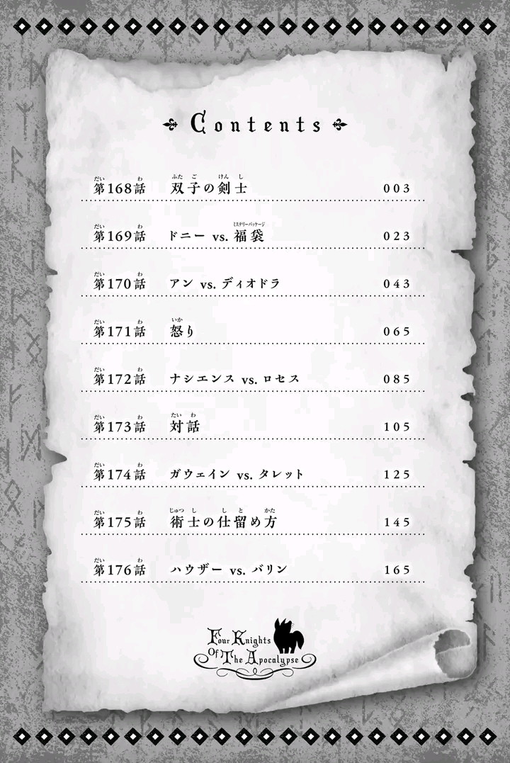 Halaman 23 dari Mokushiroku no Yonkishi Chapter 181