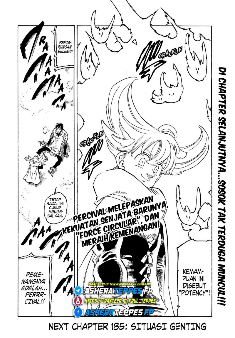 Halaman 21 dari Mokushiroku no Yonkishi Chapter 184