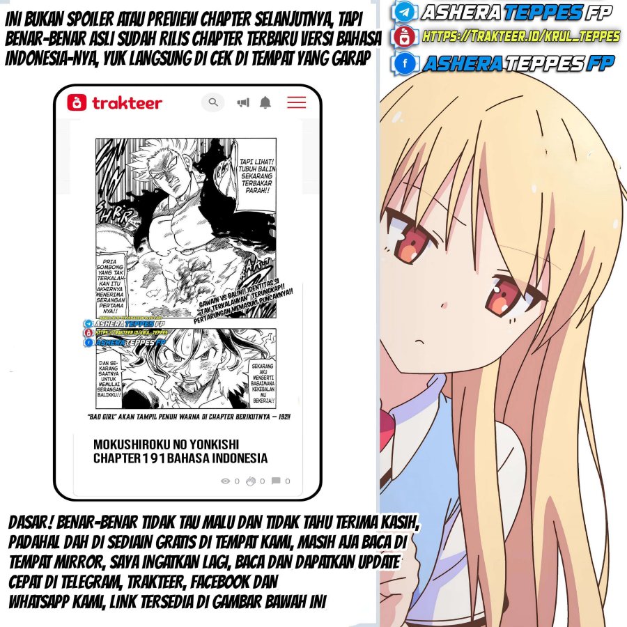 Halaman 23 dari Mokushiroku no Yonkishi Chapter 186