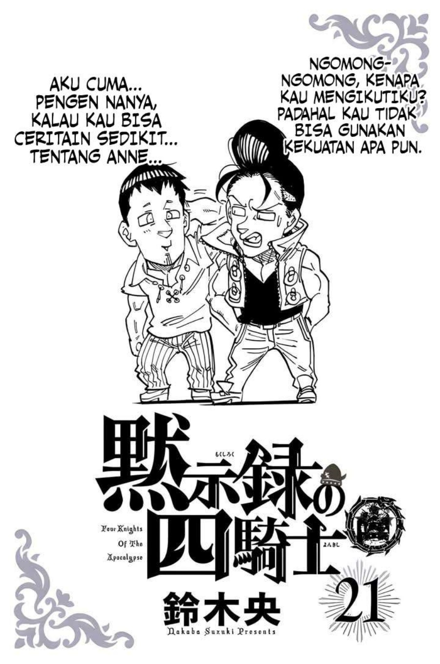 Halaman 23 dari Mokushiroku no Yonkishi Chapter 189