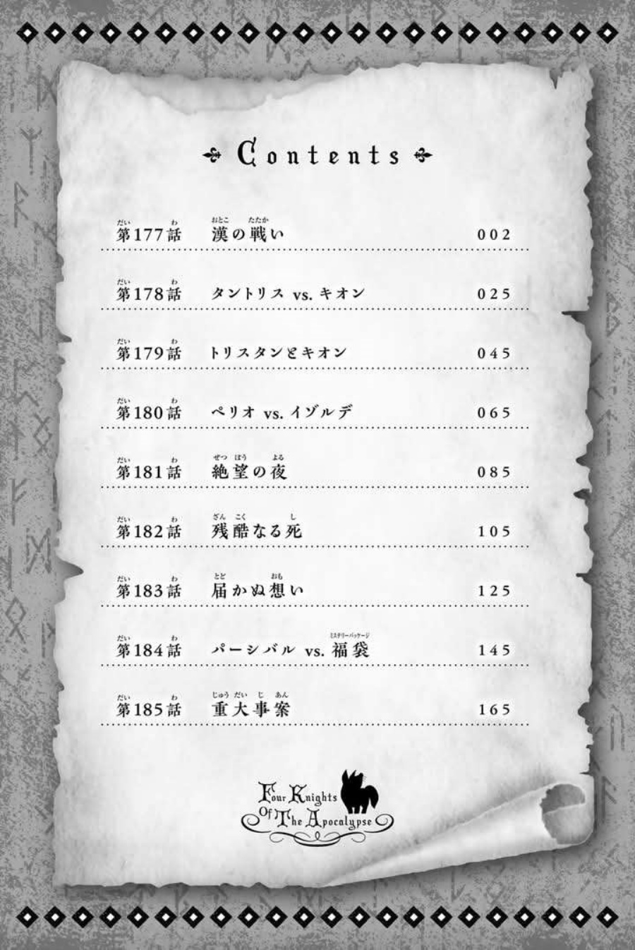 Halaman 24 dari Mokushiroku no Yonkishi Chapter 189