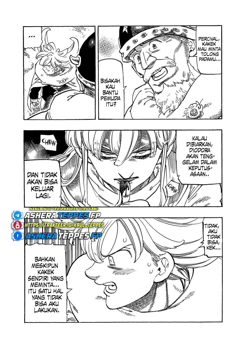 Halaman 10 dari Mokushiroku no Yonkishi Chapter 197