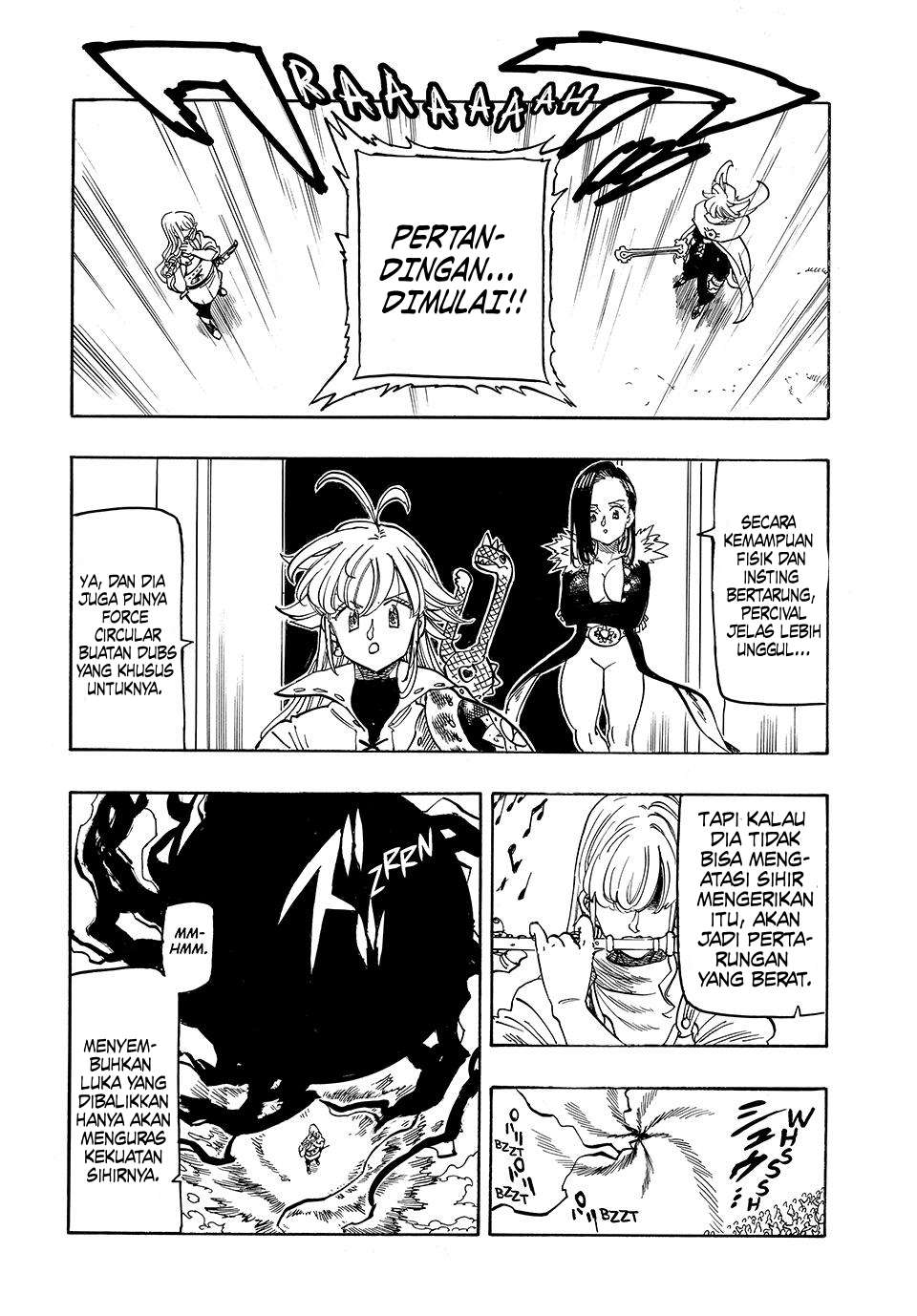 Halaman 9 dari Mokushiroku no Yonkishi Chapter 198
