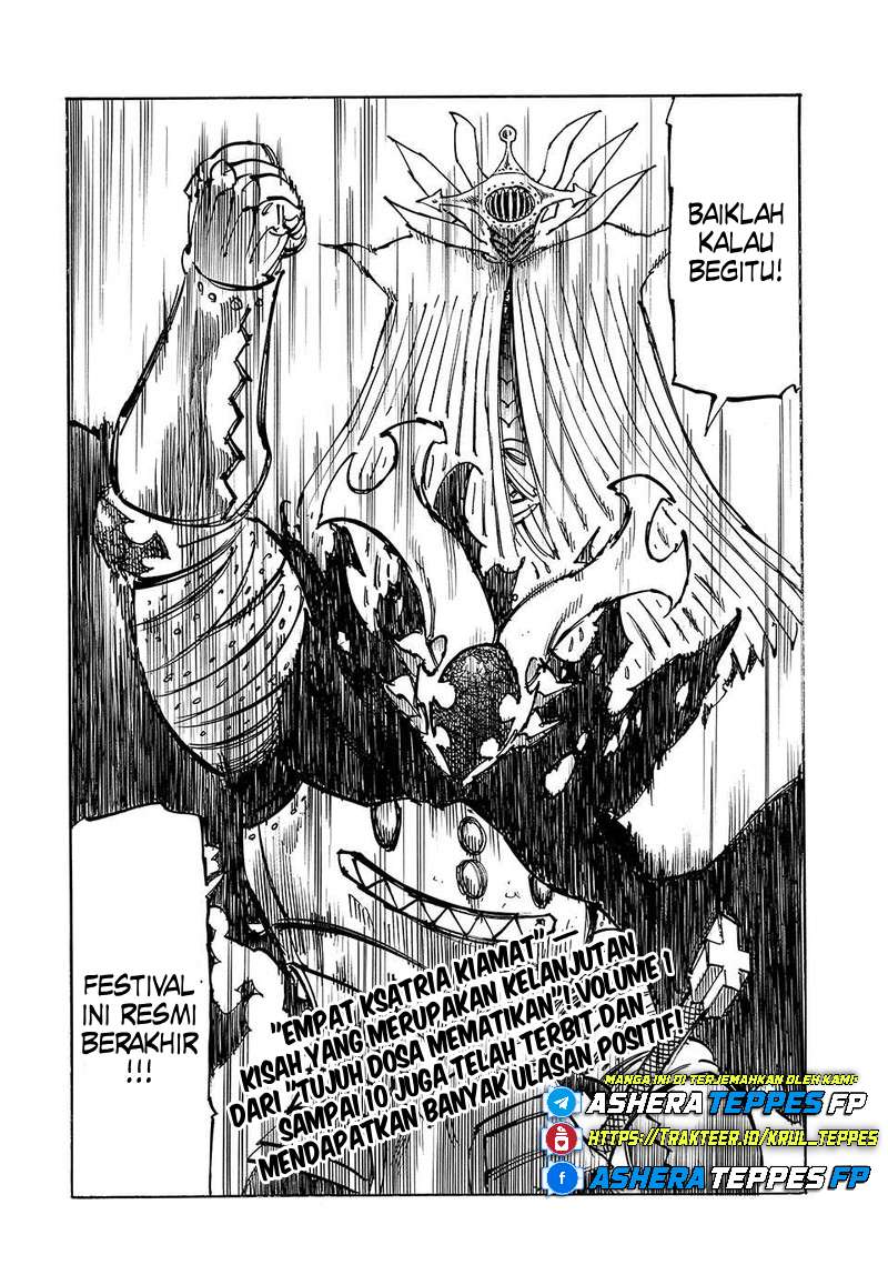 Halaman 21 dari Mokushiroku no Yonkishi Chapter 199