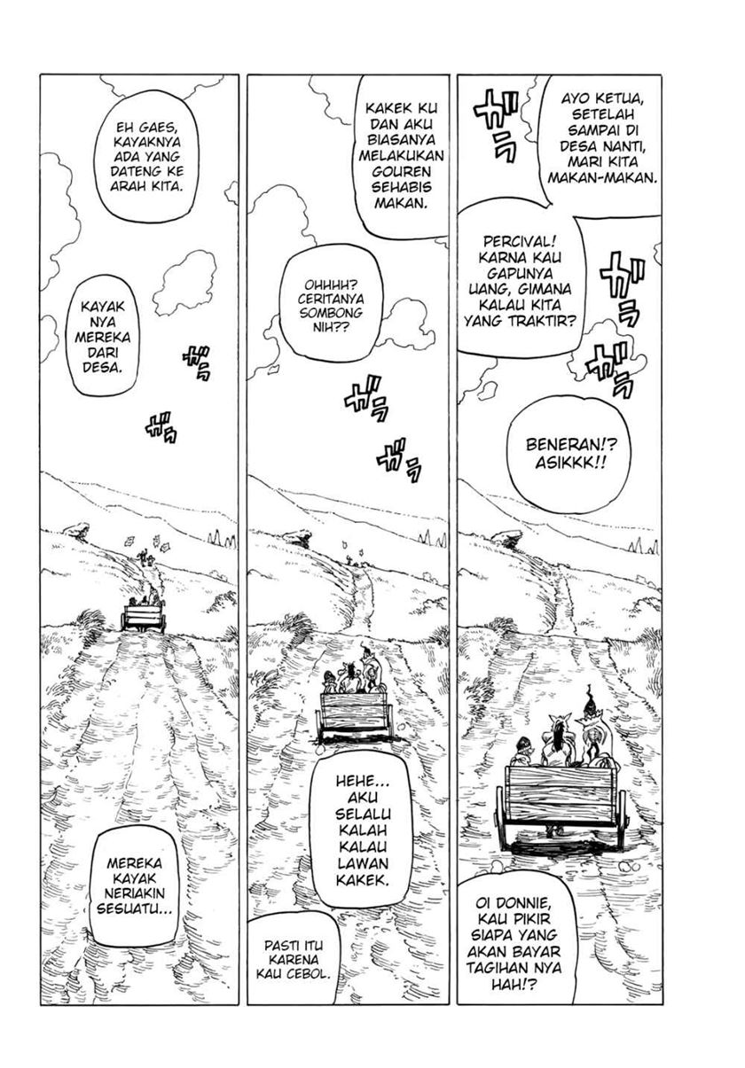 Halaman 25 dari Mokushiroku no Yonkishi Chapter 2