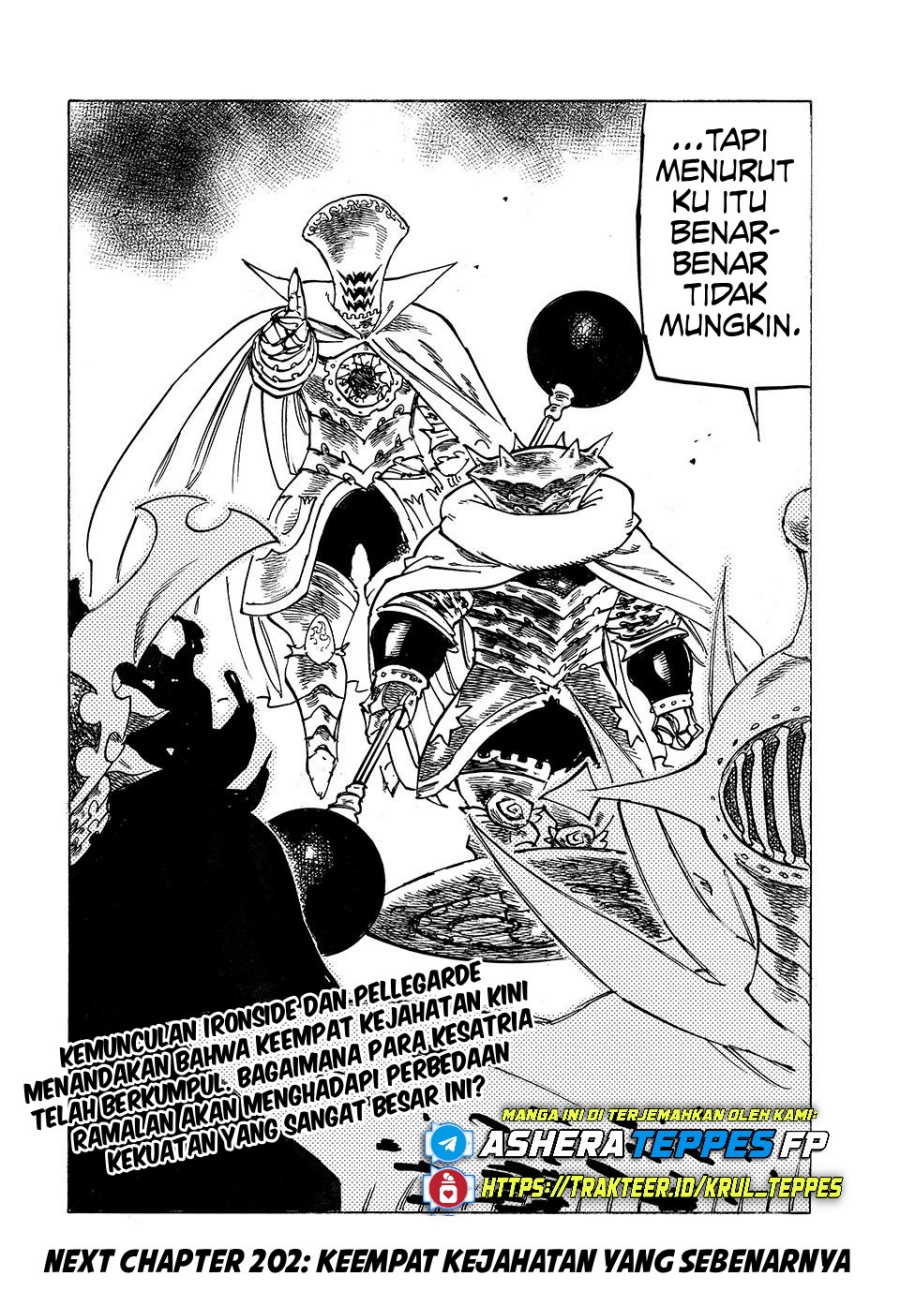 Halaman 21 dari Mokushiroku no Yonkishi Chapter 201