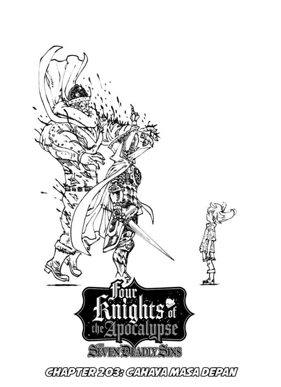 Halaman 3 dari Mokushiroku no Yonkishi Chapter 203