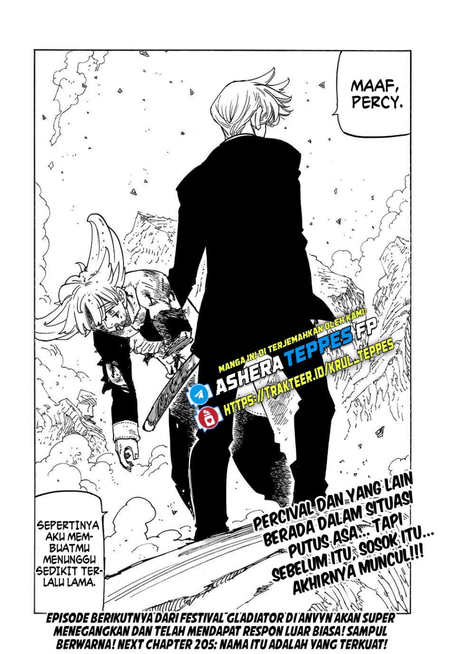 Halaman 23 dari Mokushiroku no Yonkishi Chapter 204