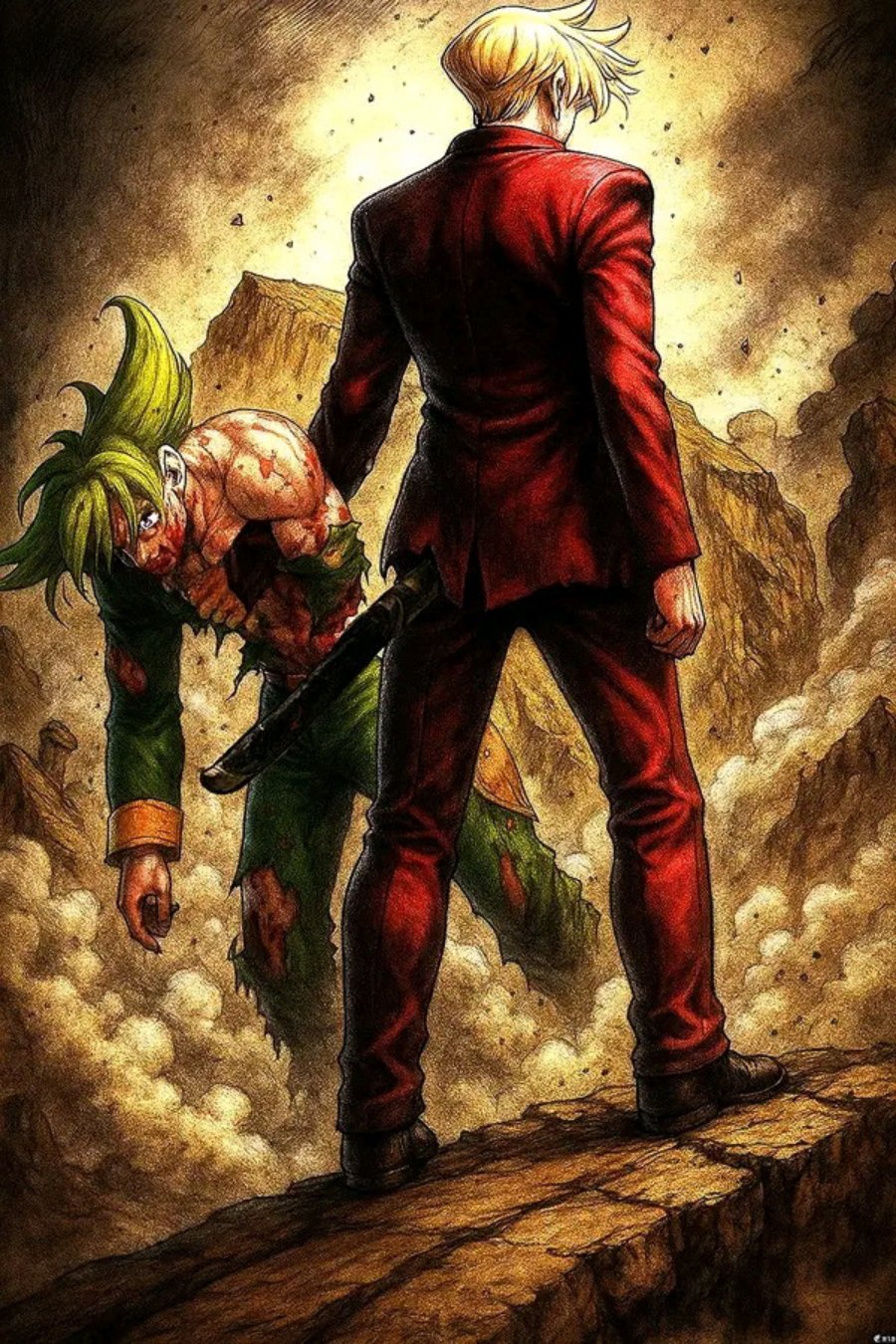 Halaman 24 dari Mokushiroku no Yonkishi Chapter 204