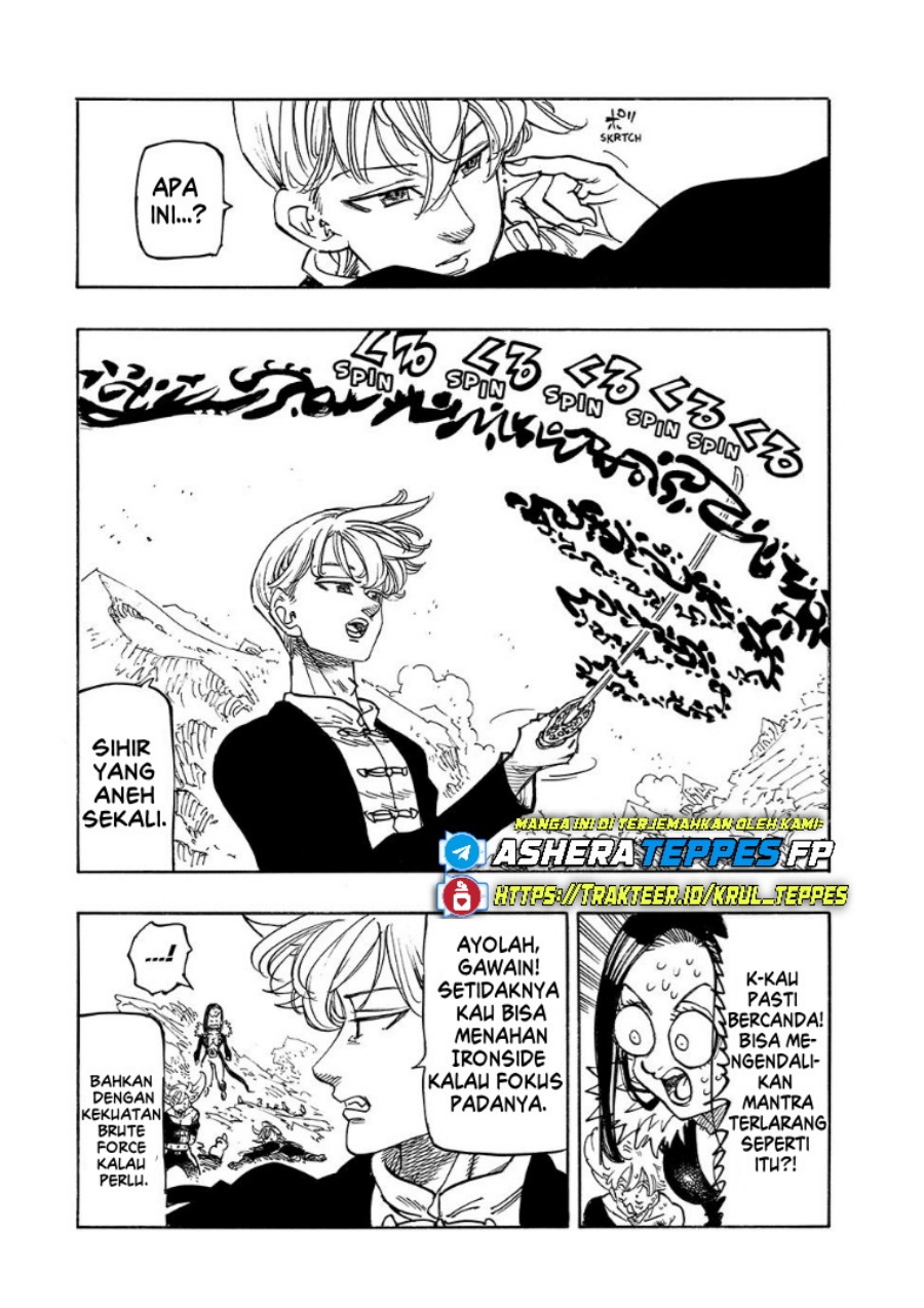 Halaman 13 dari Mokushiroku no Yonkishi Chapter 205