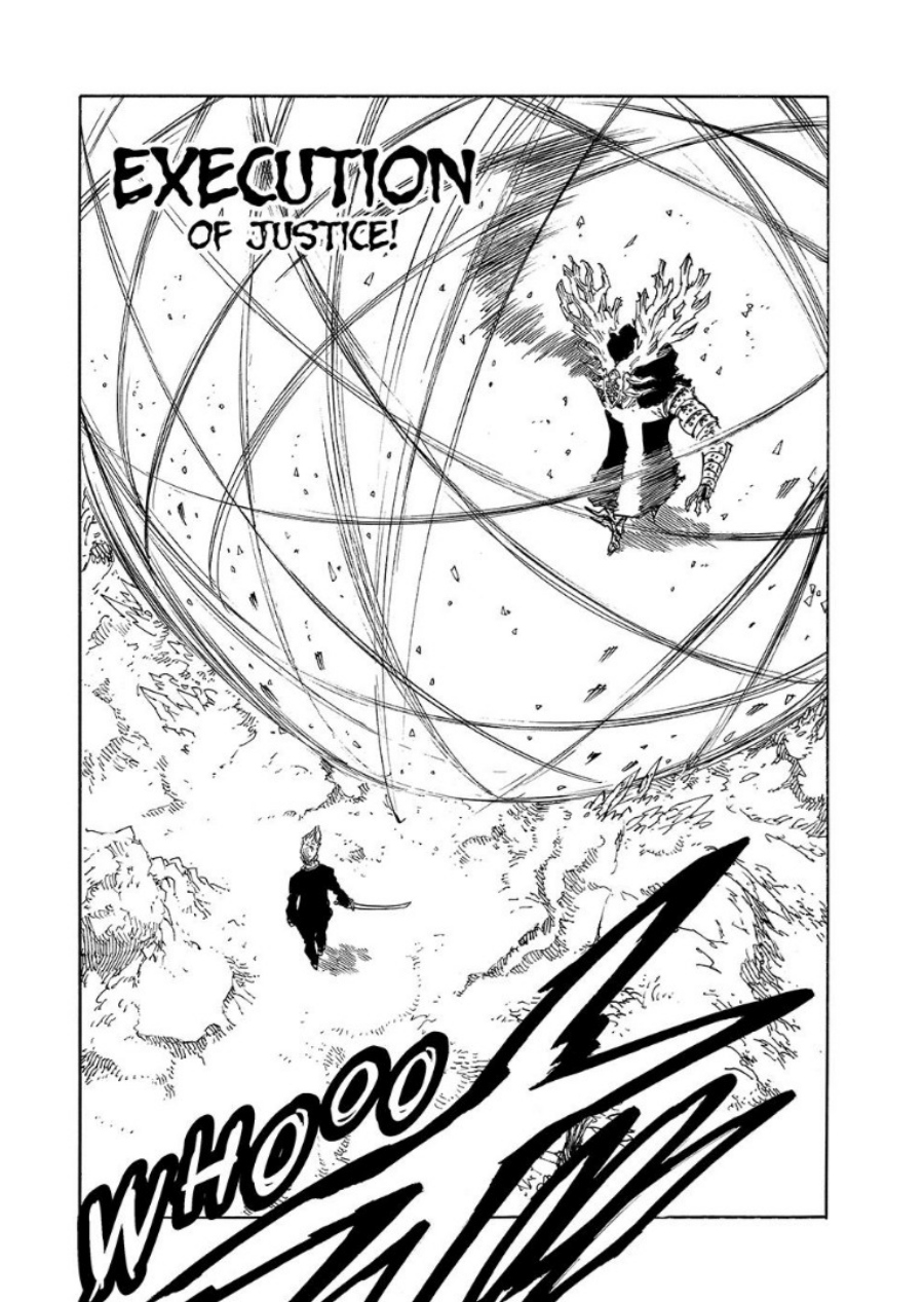 Halaman 15 dari Mokushiroku no Yonkishi Chapter 205