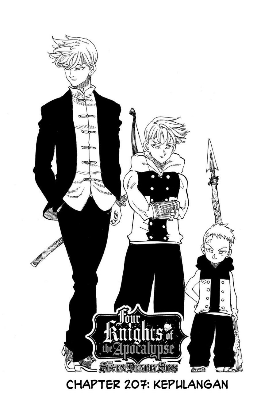 Halaman 17 dari Mokushiroku no Yonkishi Chapter 207
