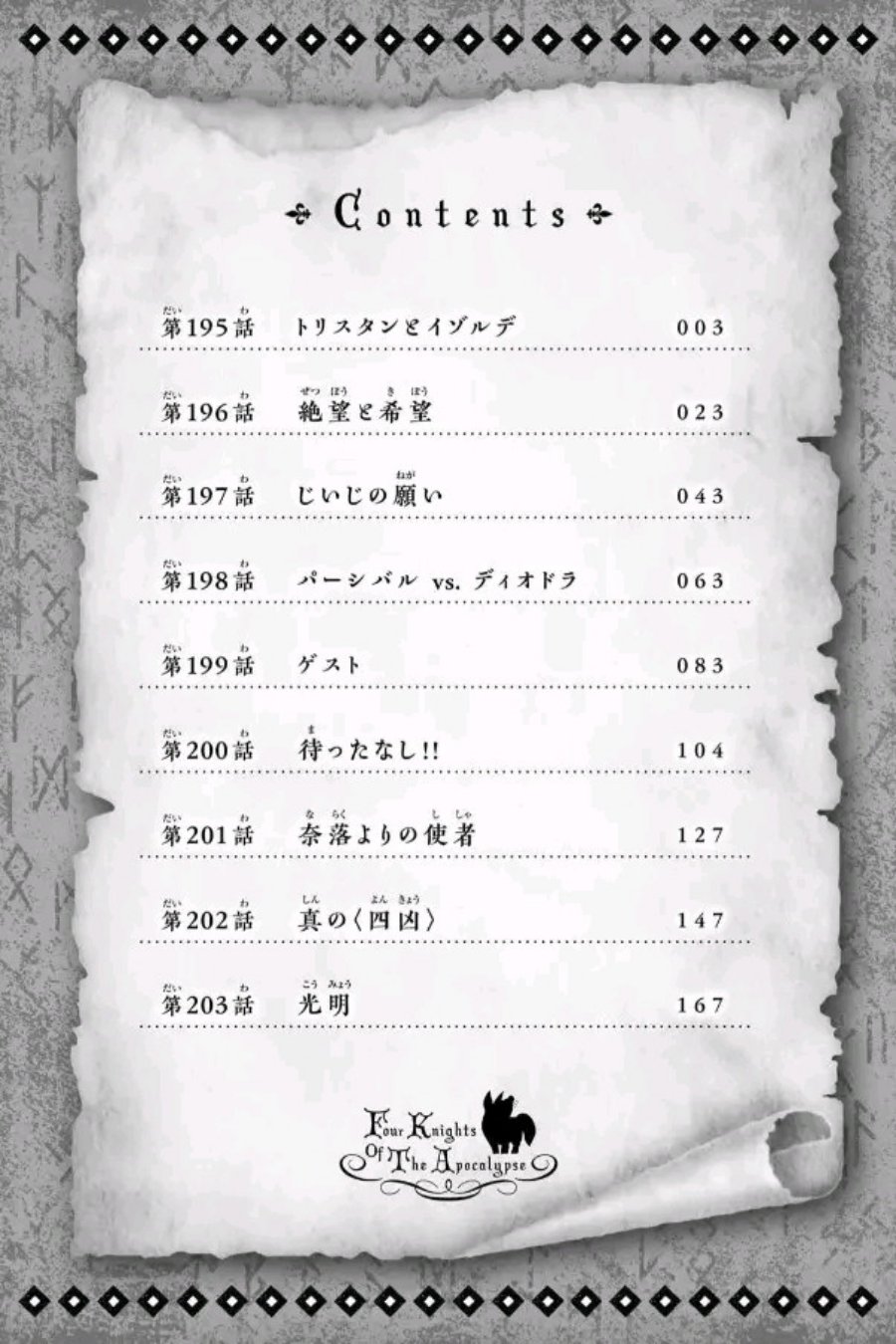 Halaman 3 dari Mokushiroku no Yonkishi Chapter 207