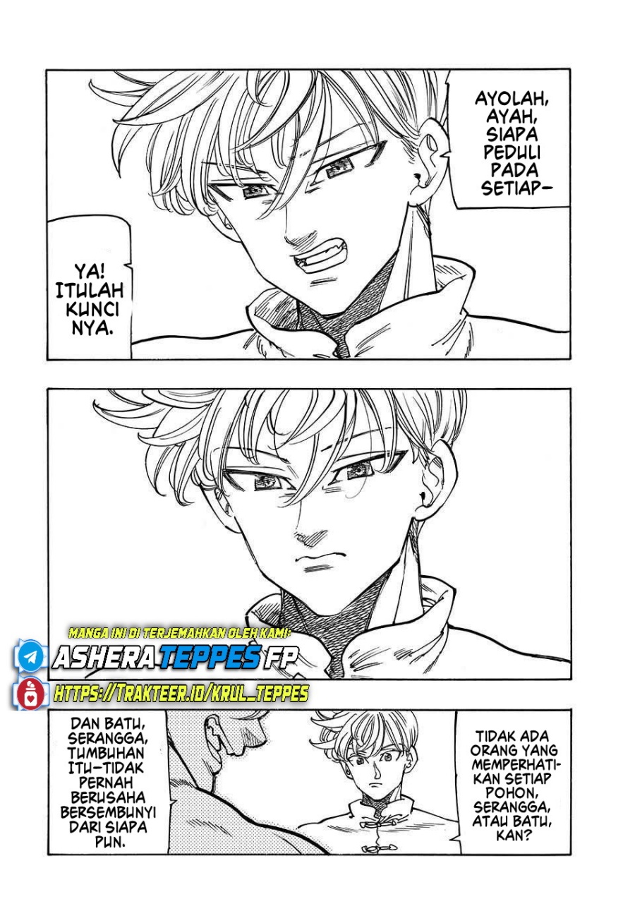 Halaman 19 dari Mokushiroku no Yonkishi Chapter 208