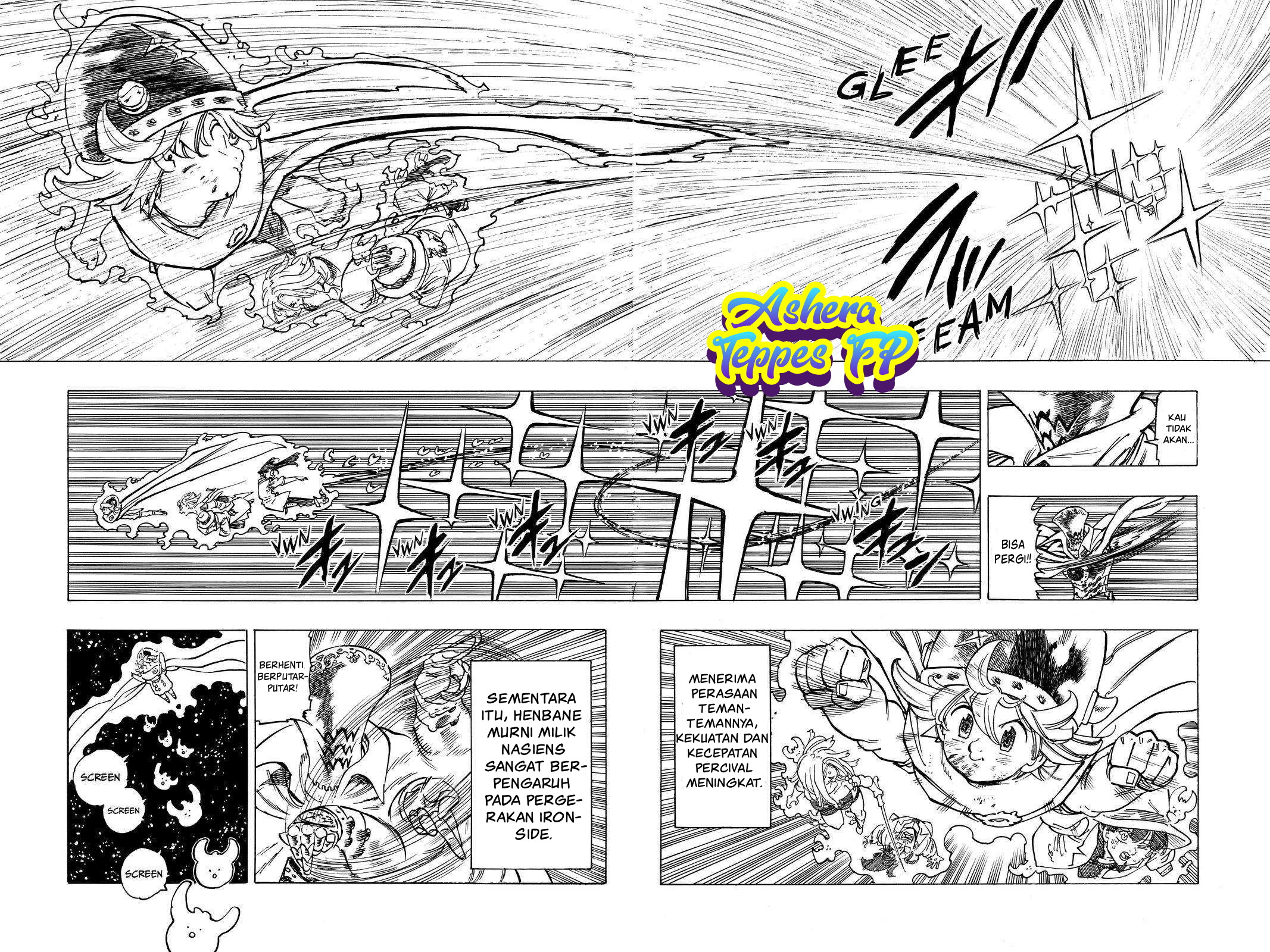 Halaman 10 dari Mokushiroku no Yonkishi Chapter 21