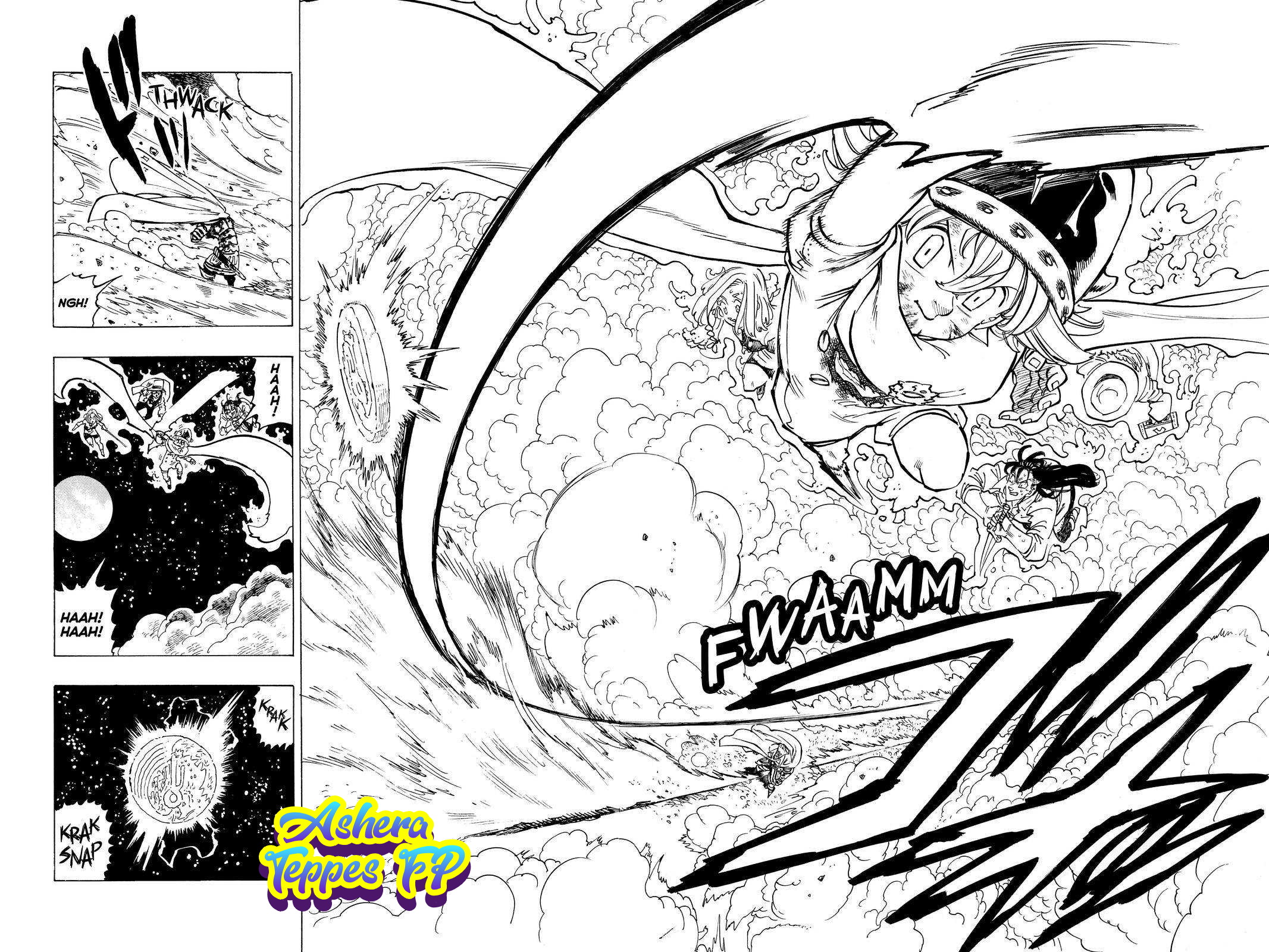 Halaman 15 dari Mokushiroku no Yonkishi Chapter 21