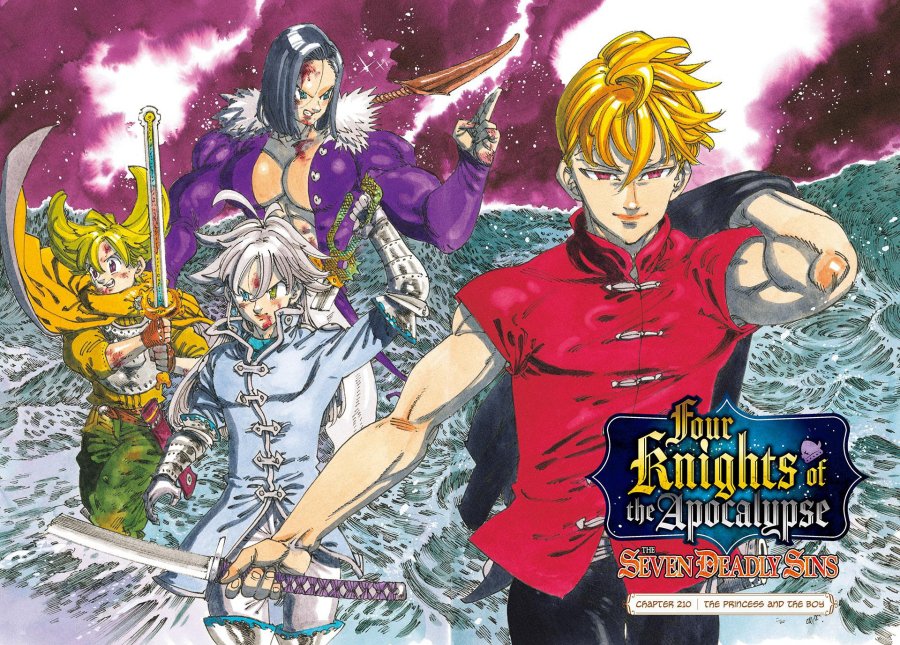 Halaman 2 dari Mokushiroku no Yonkishi Chapter 210
