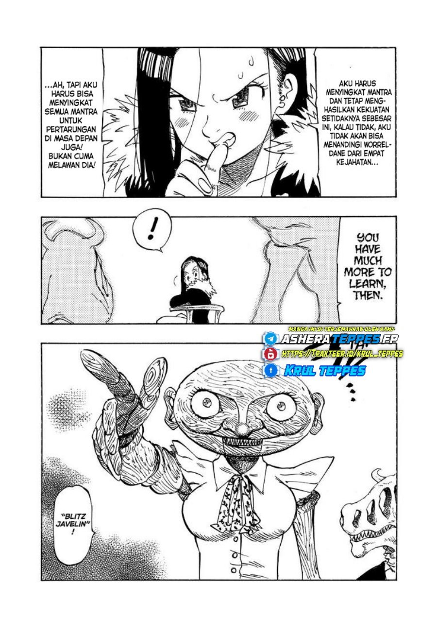 Halaman 14 dari Mokushiroku no Yonkishi Chapter 215