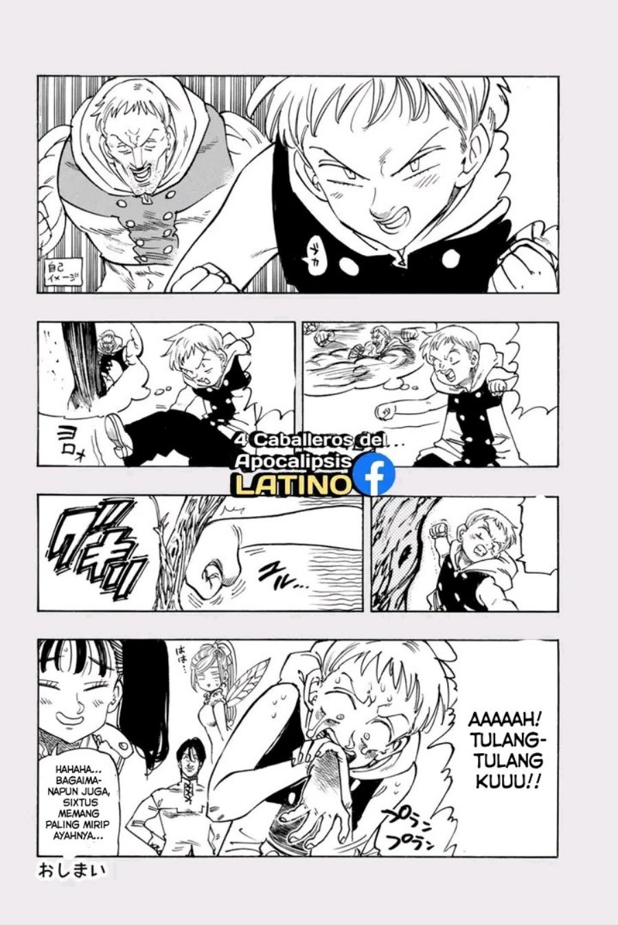 Halaman 27 dari Mokushiroku no Yonkishi Chapter 216