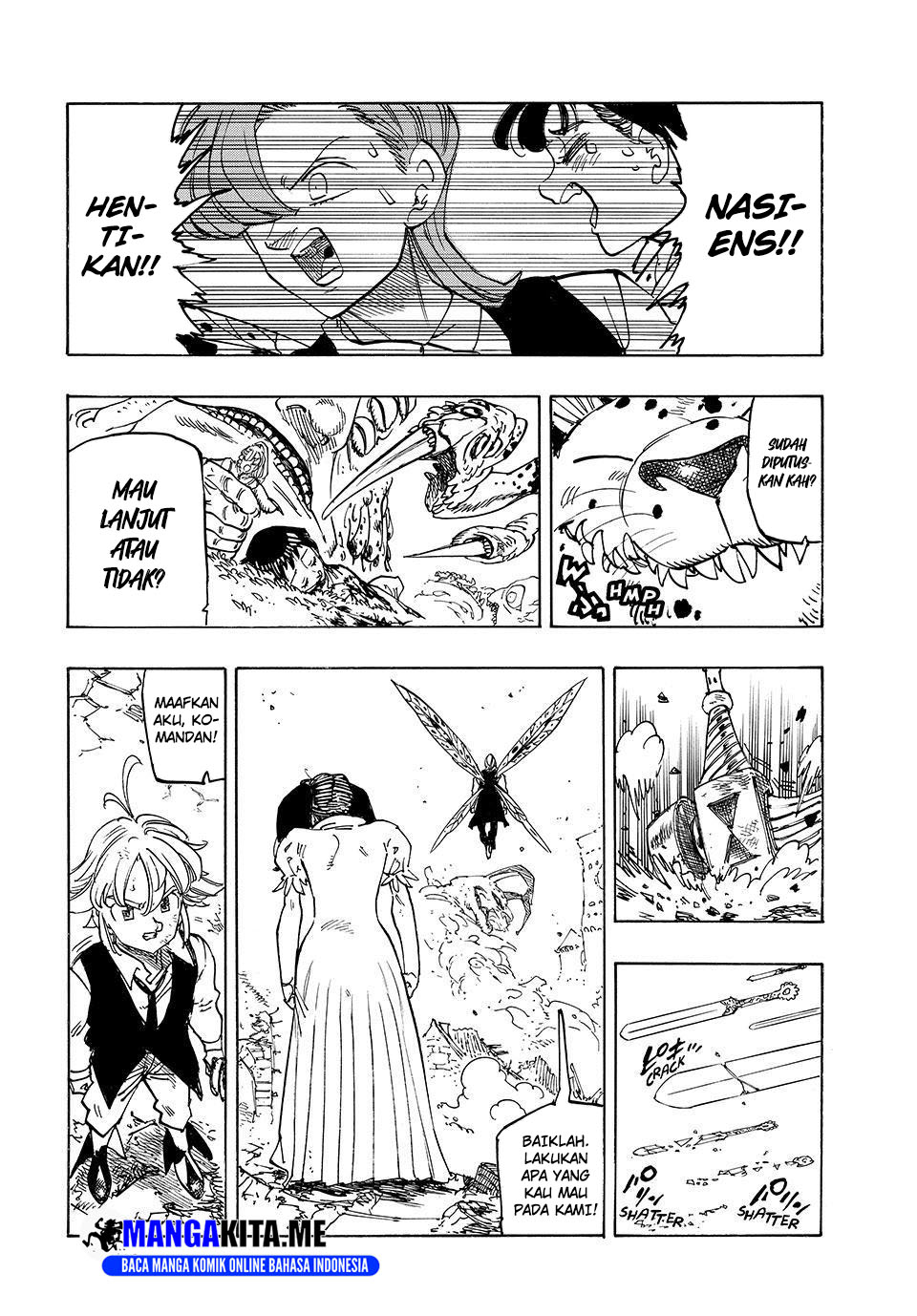 Halaman 11 dari Mokushiroku no Yonkishi Chapter 227