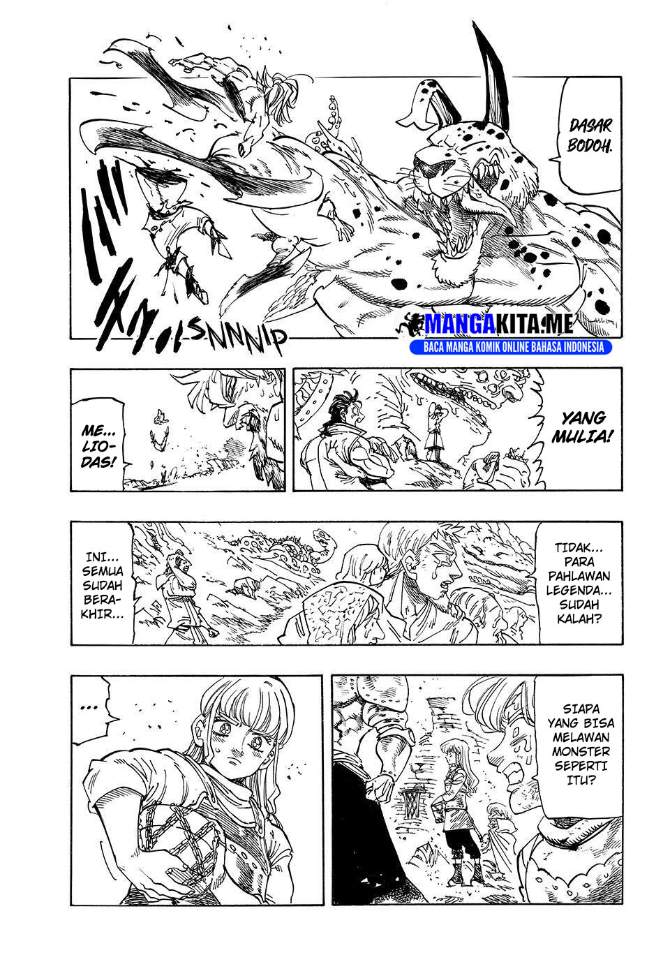 Halaman 16 dari Mokushiroku no Yonkishi Chapter 227