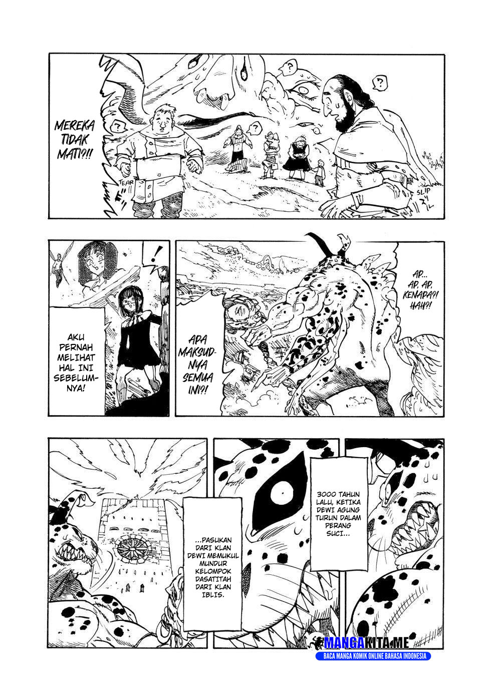 Halaman 10 dari Mokushiroku no Yonkishi Chapter 228