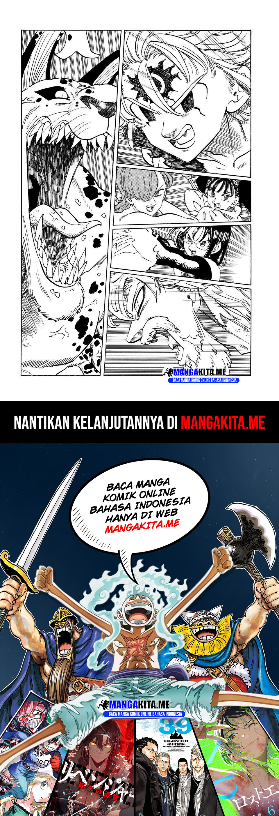 Halaman 18 dari Mokushiroku no Yonkishi Chapter 228