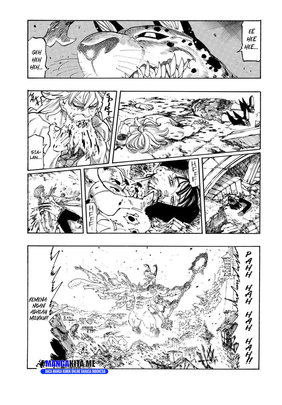 Halaman 2 dari Mokushiroku no Yonkishi Chapter 228