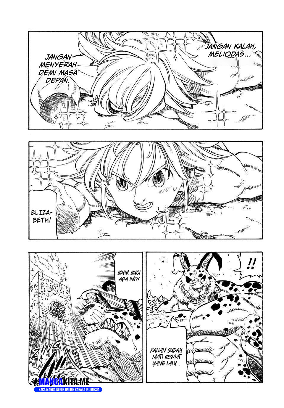 Halaman 4 dari Mokushiroku no Yonkishi Chapter 228