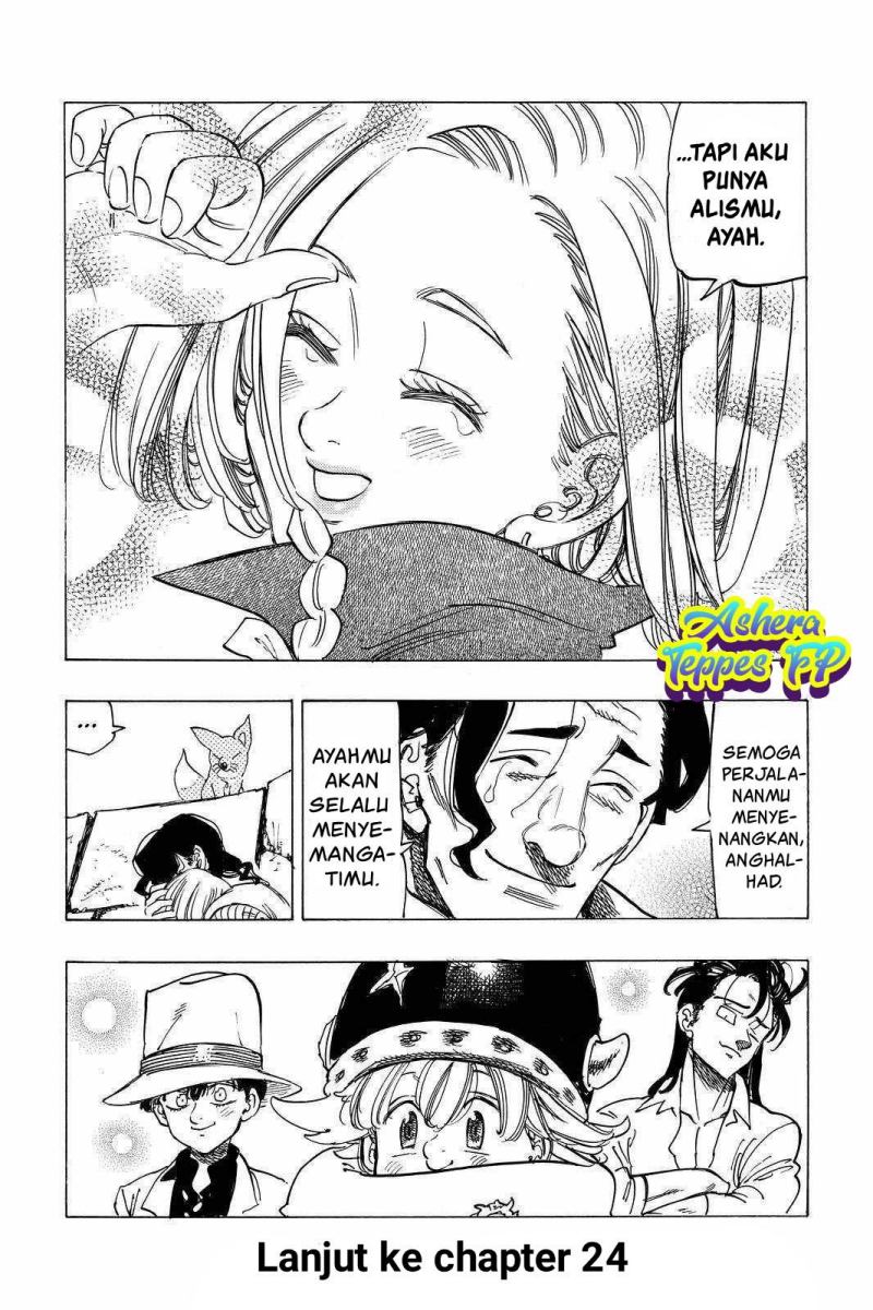 Halaman 20 dari Mokushiroku no Yonkishi Chapter 23