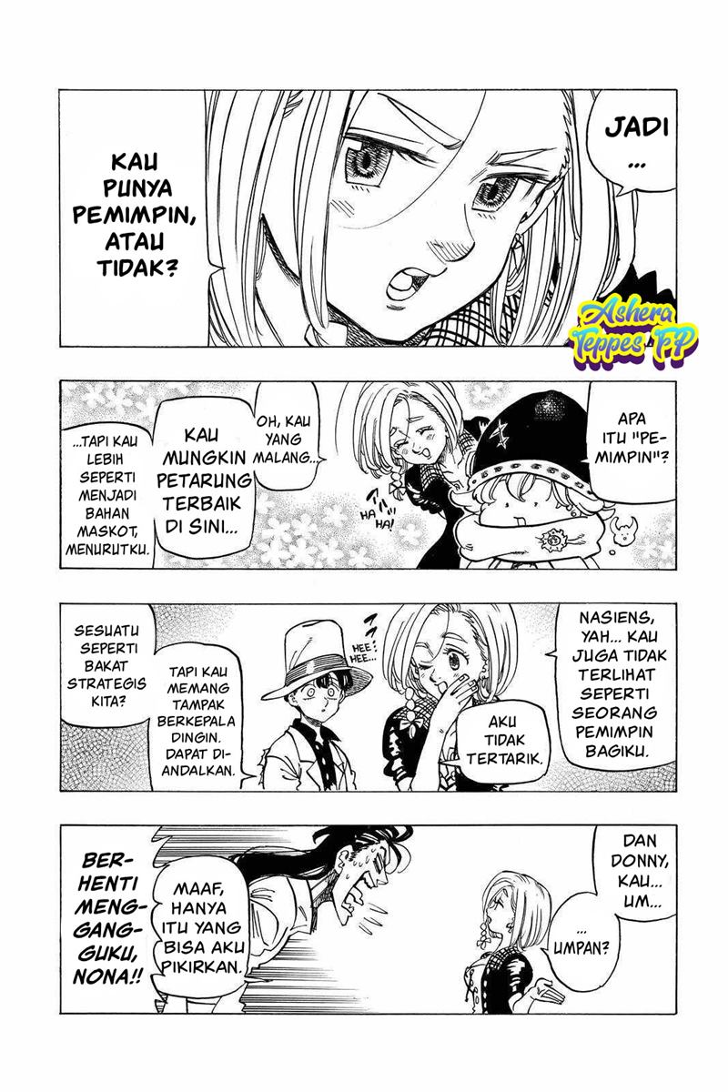 Halaman 14 dari Mokushiroku no Yonkishi Chapter 24