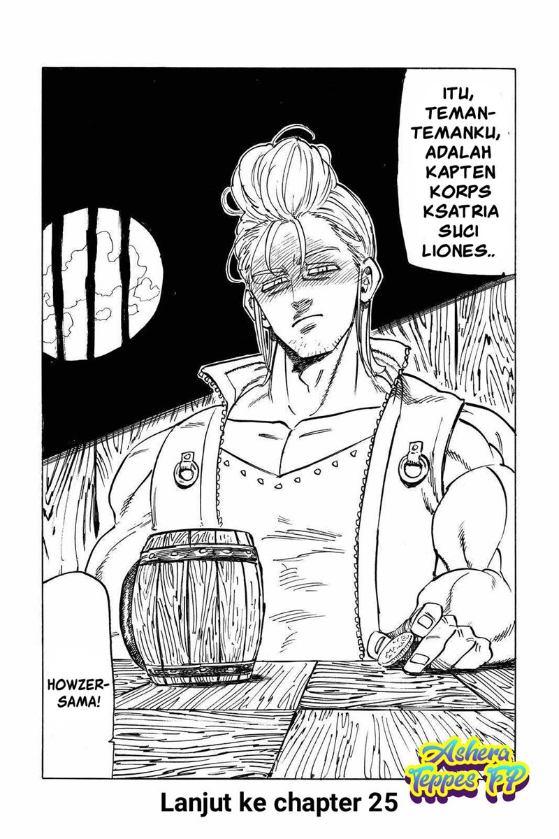 Halaman 21 dari Mokushiroku no Yonkishi Chapter 24