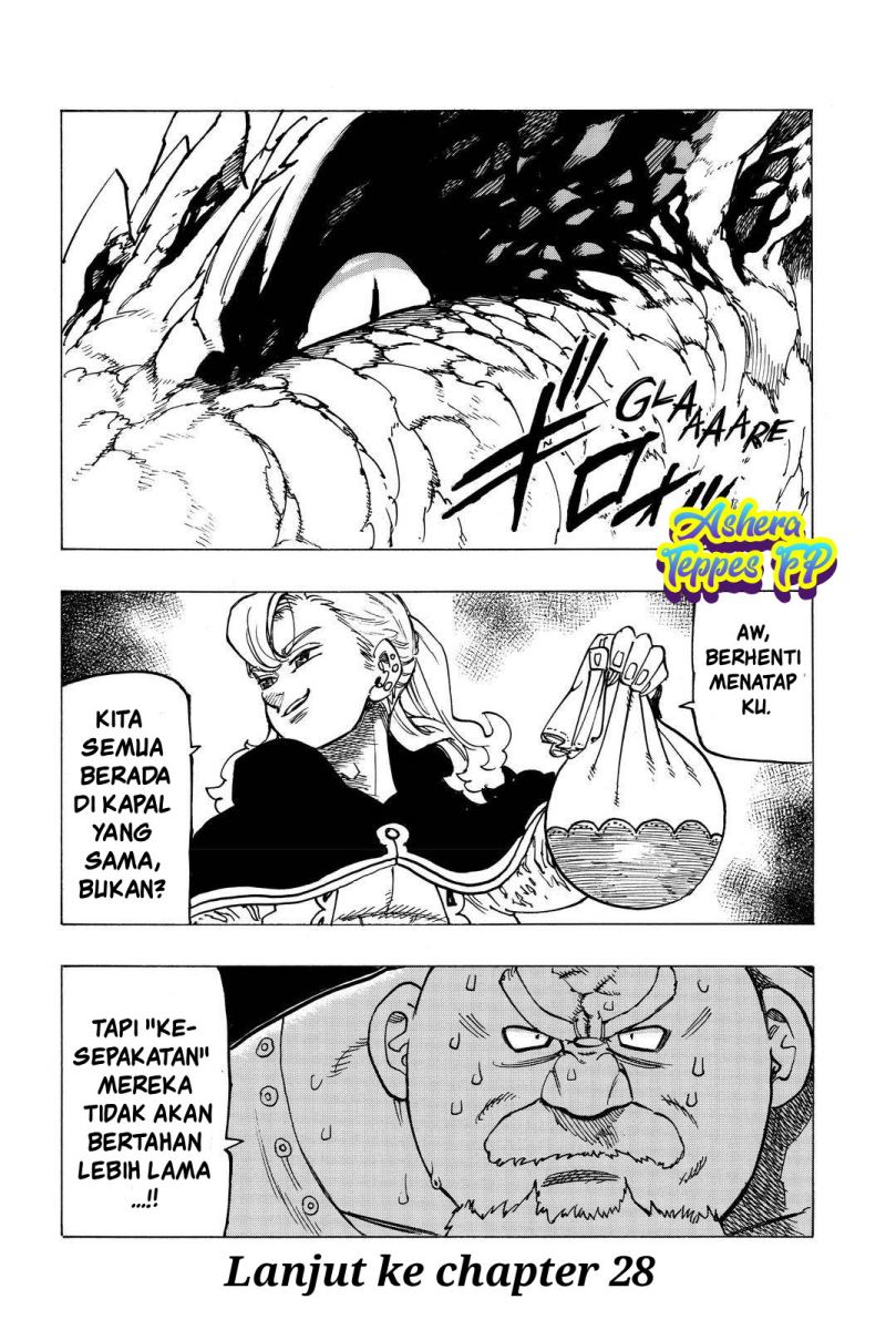 Halaman 21 dari Mokushiroku no Yonkishi Chapter 27
